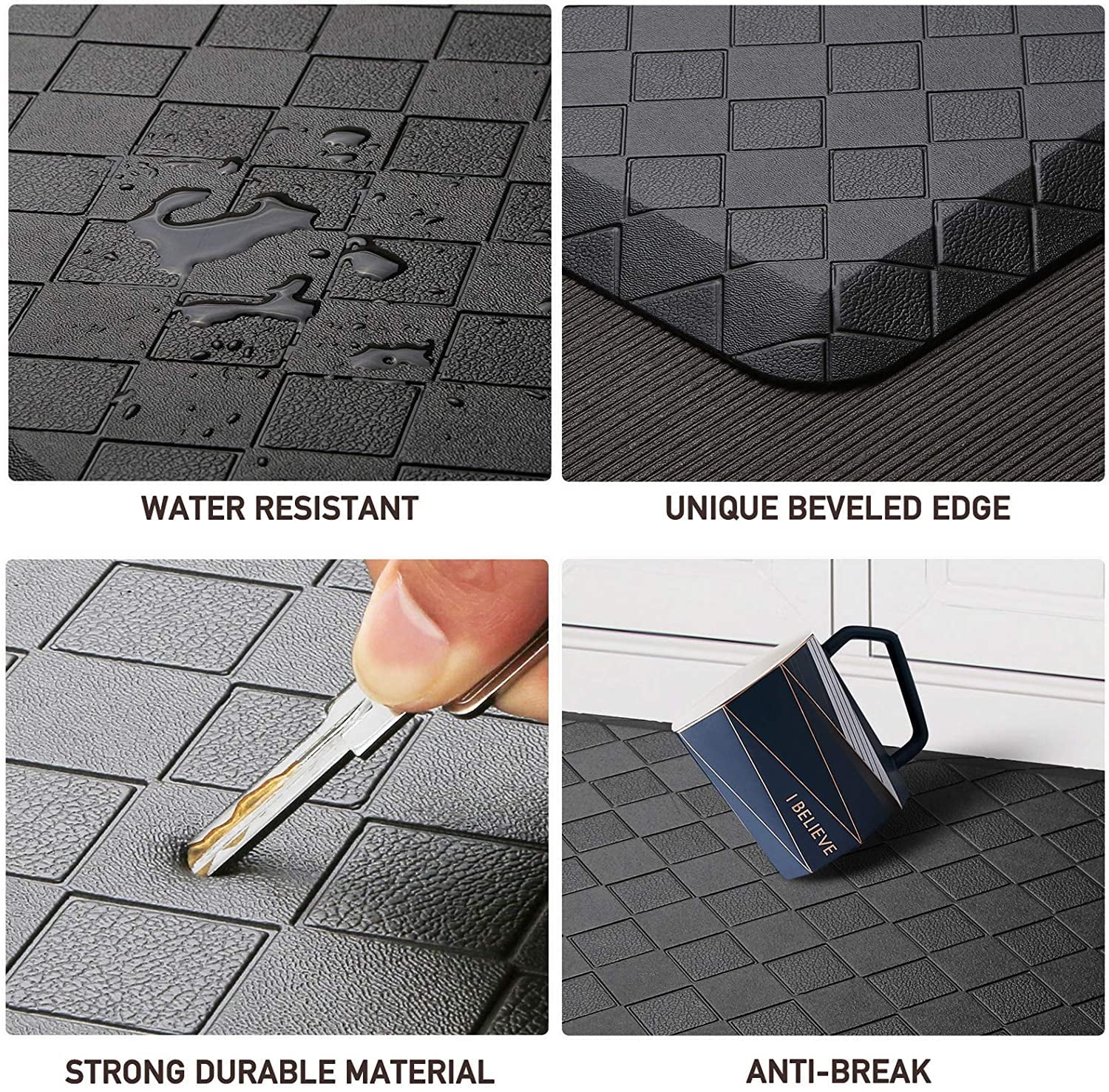 18X30'' Kitchen Mats Kitchen Rugs Anti-Fatigue Floor Mat Waterproof Non-Slip Ergonomic Comfort Mat for Kitchen,Floor,Office,Sink,Laundry