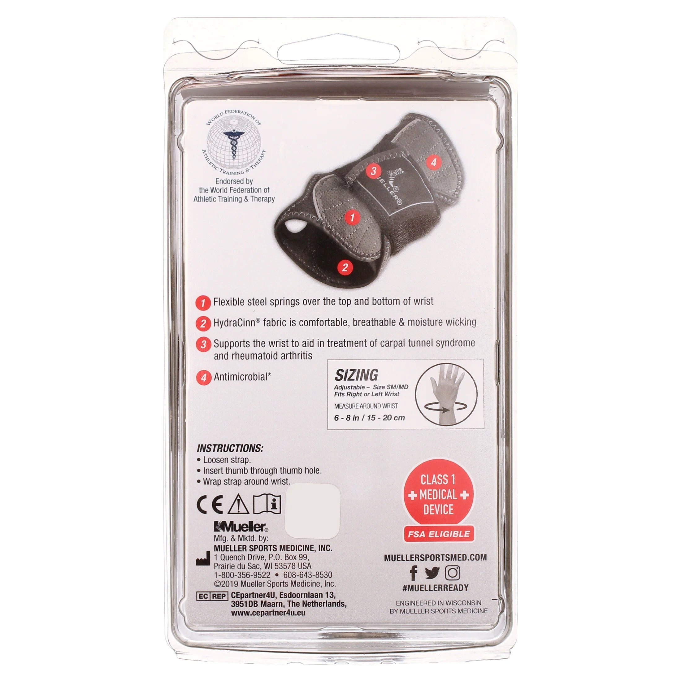 HG80 Adjustable Wrist Brace - Support and Comfort for S/M Wrists