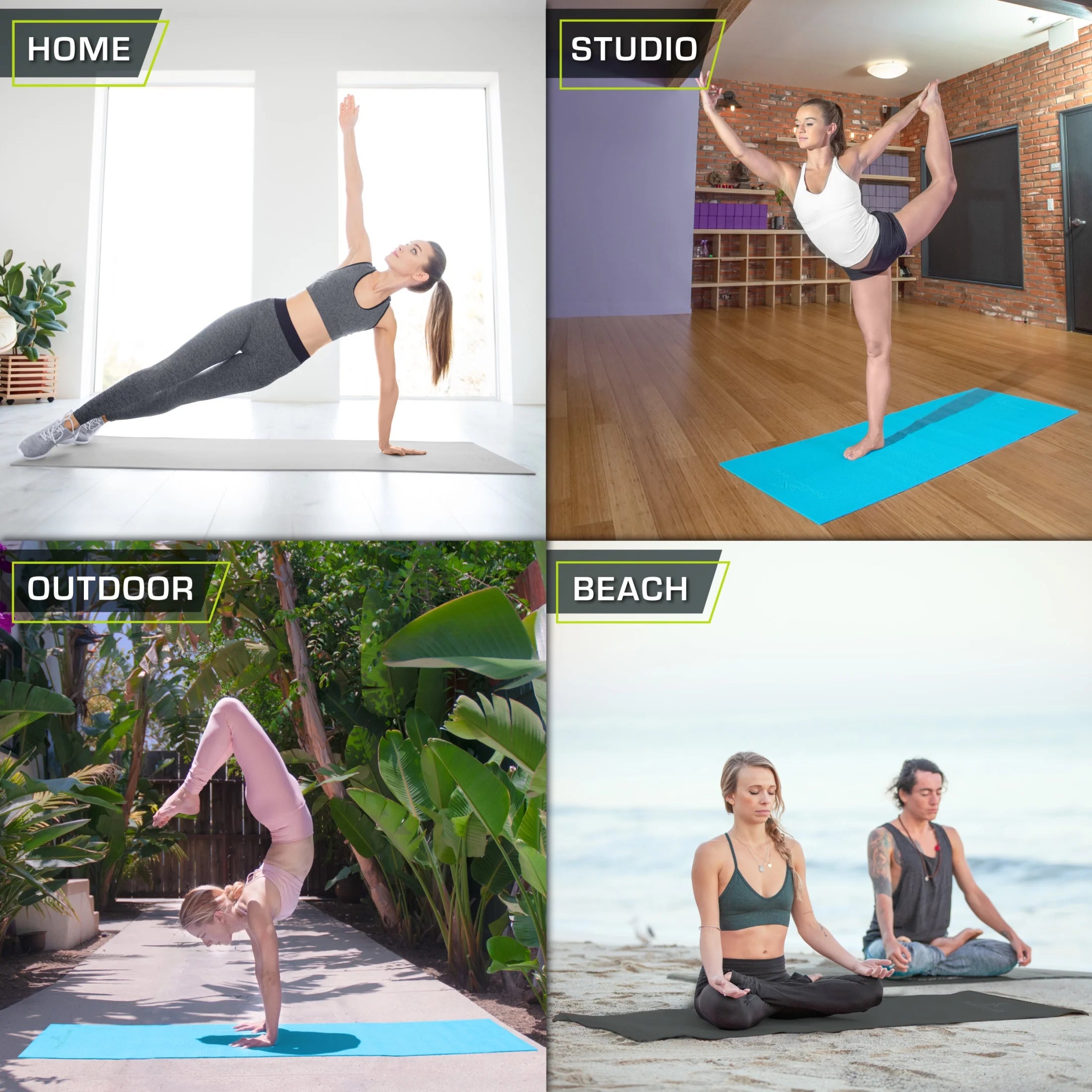 Classic Yoga Mat 1/8”, 3Mm Thick Extra Long 72" for Stability