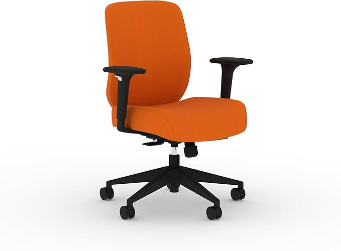 HON Altern Ergonomic Fabric Office Chair with Arms, Wheels, Foam Cushion Seat, Low Back Home Office Desk Chair Comfy, Height Adjustable Arms, Synchro-Tilt