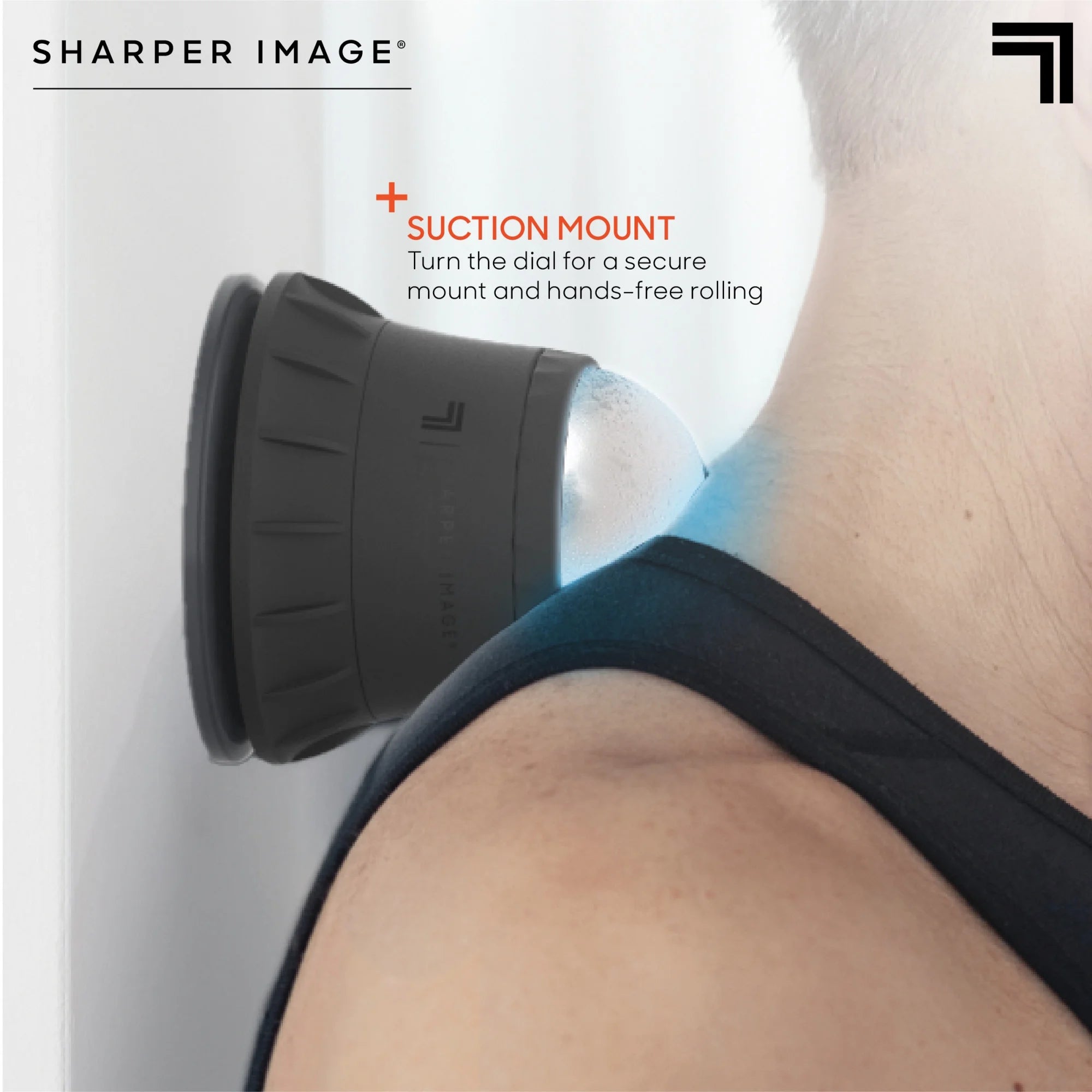 ® Ice Therapy Massage Ball with Wall Mount, Black