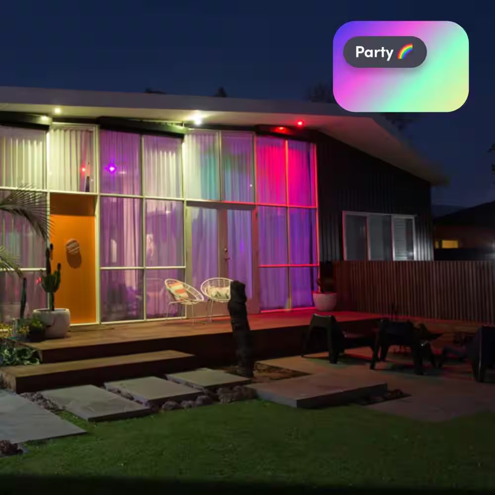 150-Watt Equivalent PAR38 Multi-Color 9000K Wi-Fi LED Light Bulb Works W/Alexa/Hey Google/Homekit Tunable White (1-Pack)