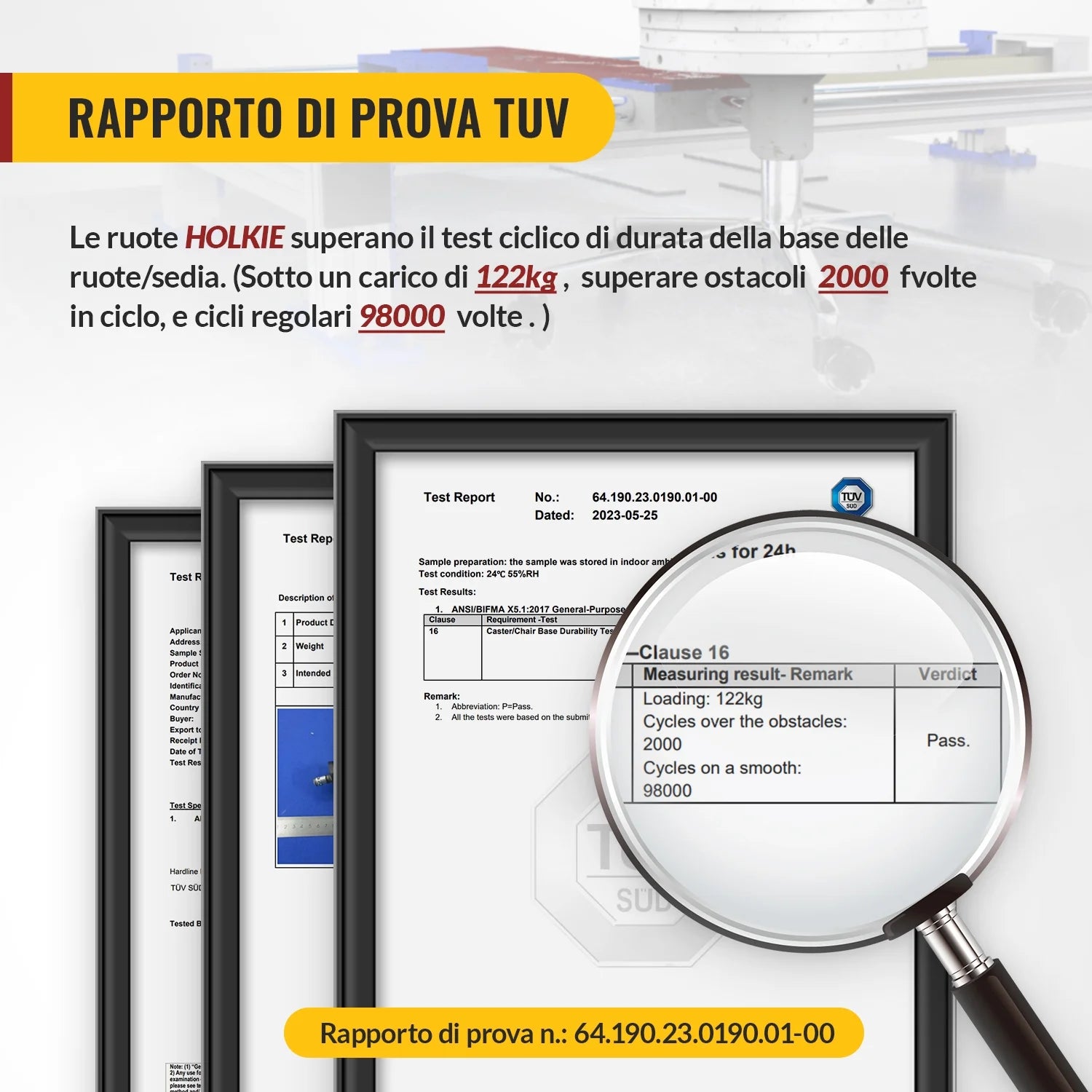 Office Chair Wheels Replacement Casters,5Pack 2Inch Heavy Duty Rubber Smooth & Quiet Rolling Casters Wheels,Gray