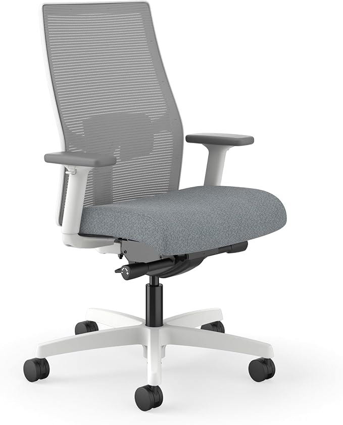 HON Ignition 2.0 Fabric Office Chair, Upholstered, Adjustable Arms, Advanced Synchro-Tilt Recline Executive Ergonomic Office Chair
