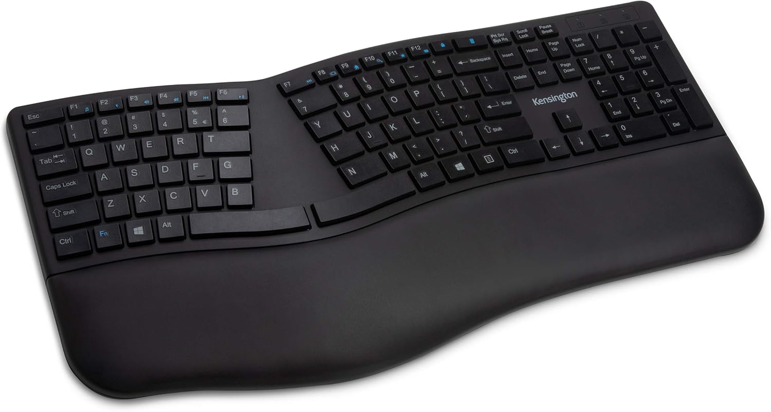 Kensington Pro Fit Ergonomic Wireless Keyboard with Bluetooth