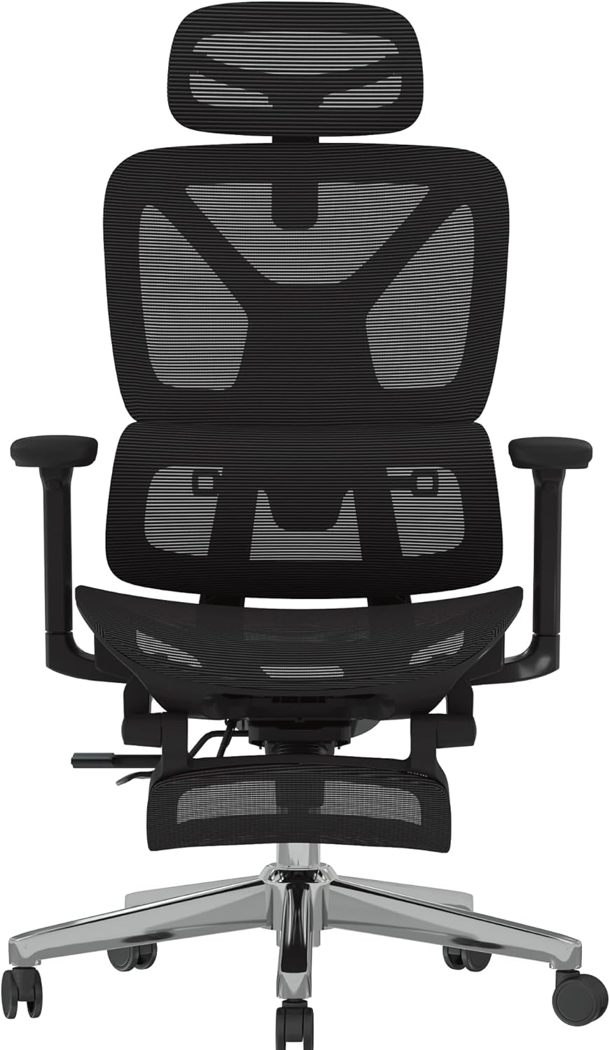 FLEXISPOT ErgoX Premium Ergonomic Office Chair with Footrest- Adjustable 3D Armrests, Dynamic Lumbar Support, Recline & Tilt Function, Mesh Seat, for Home & Office Use
