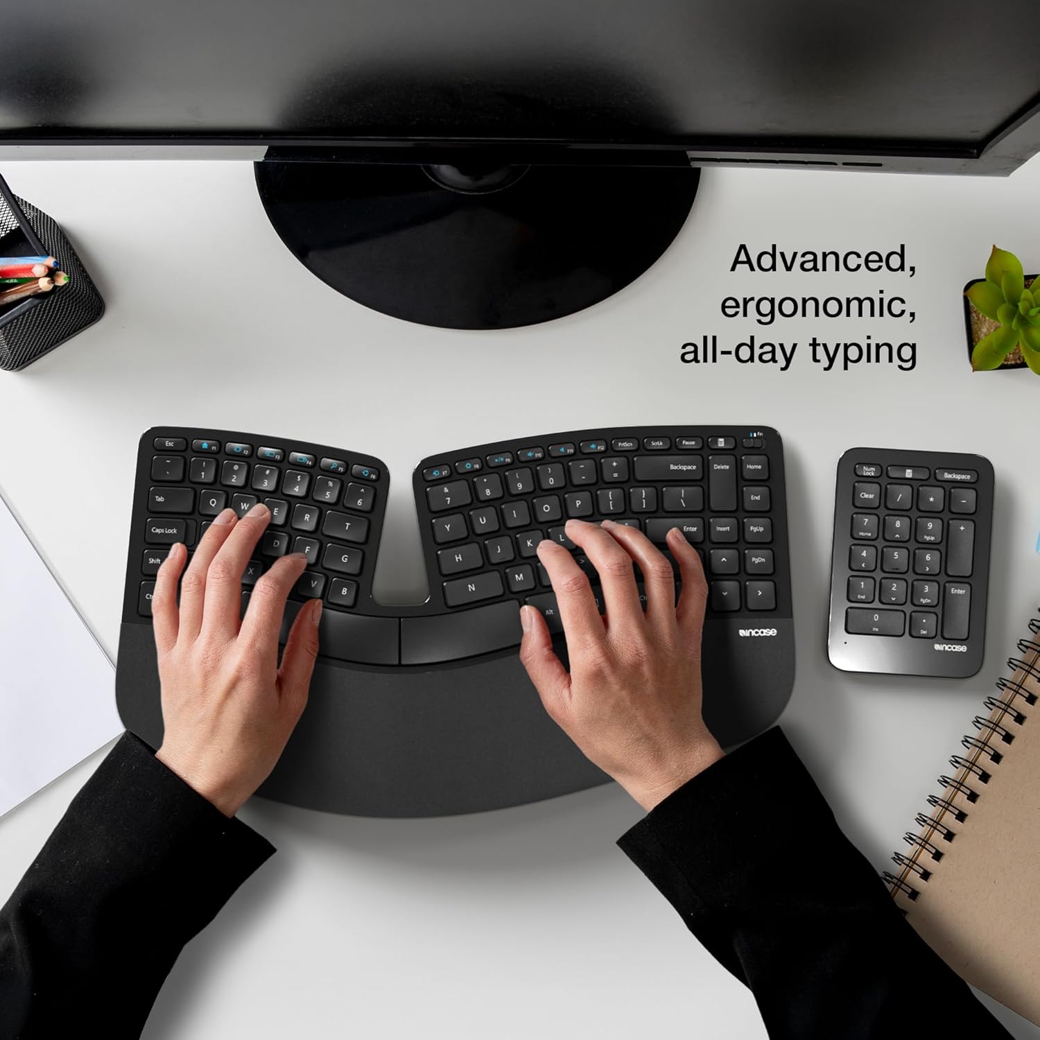 Incase Sculpt Ergonomic Keyboard with Split Design & Number Pad