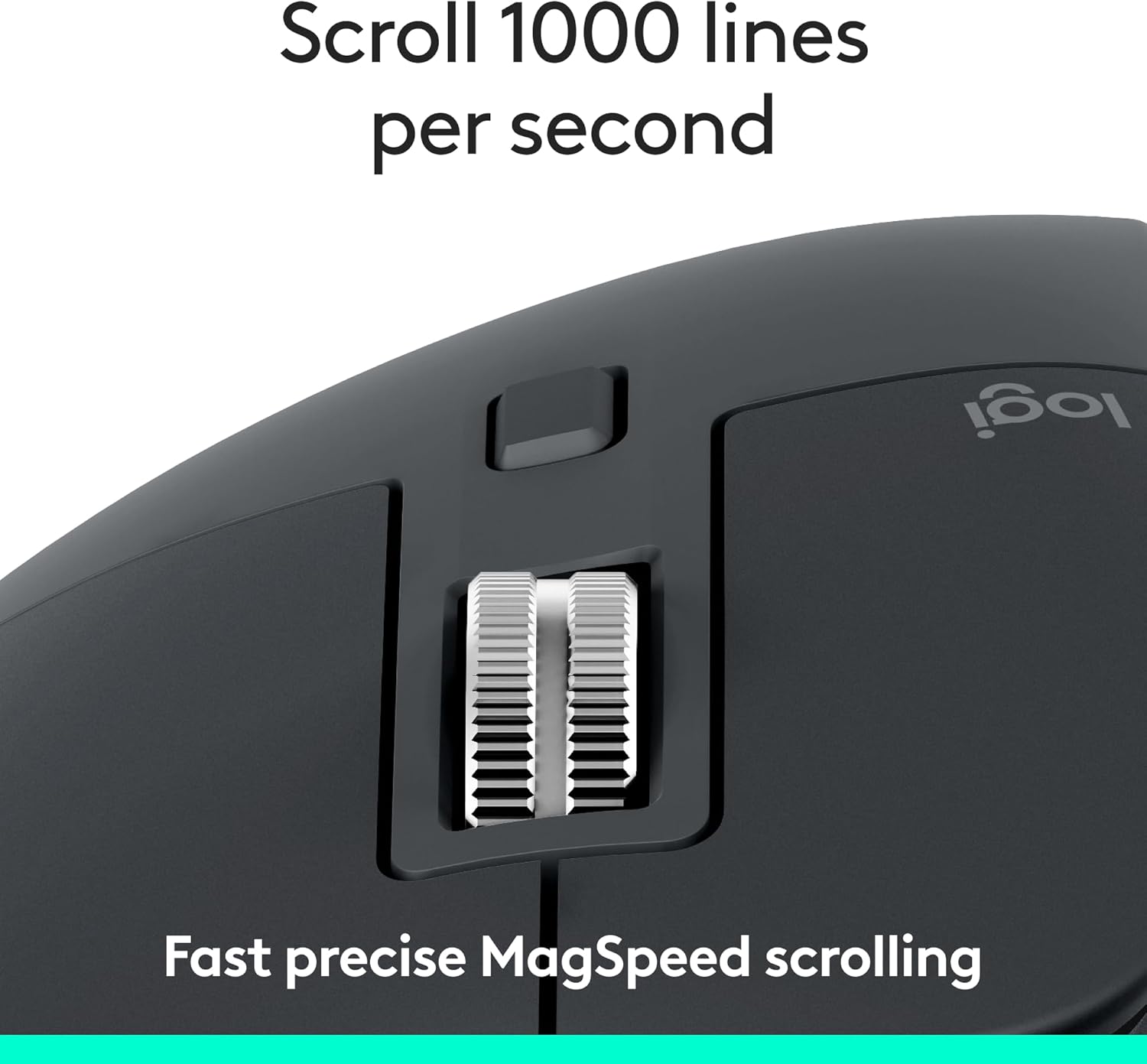 Logitech MX Master 3S Bluetooth Edition Wireless Mouse, No USB Receiver - Ultra-Fast Scrolling, Ergo, 8K DPI, Track on Glass, Quiet Clicks, Works with Apple Mac, Windows PC, Linux, Chrome