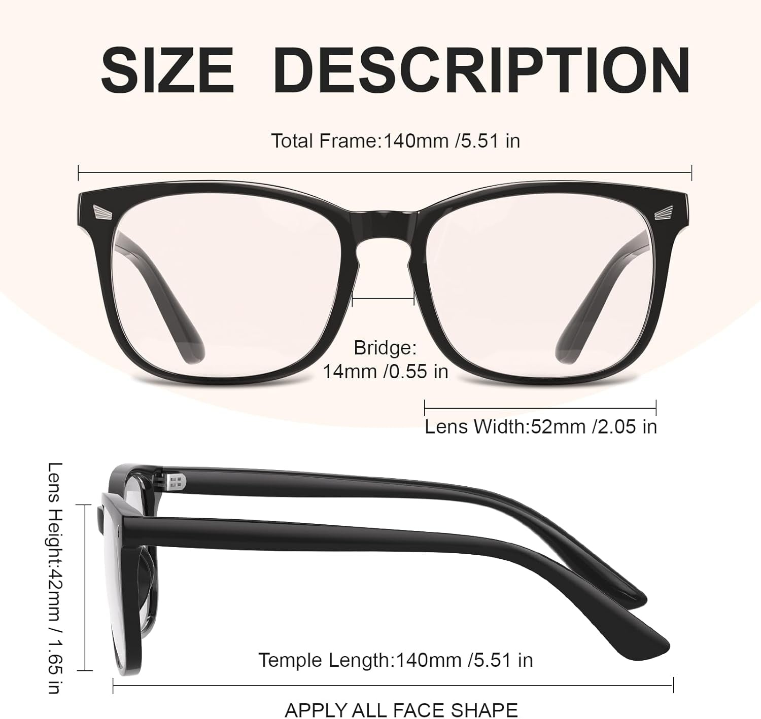 Blue Light Glasses for Woman/Men Computer Blue Light Glasses