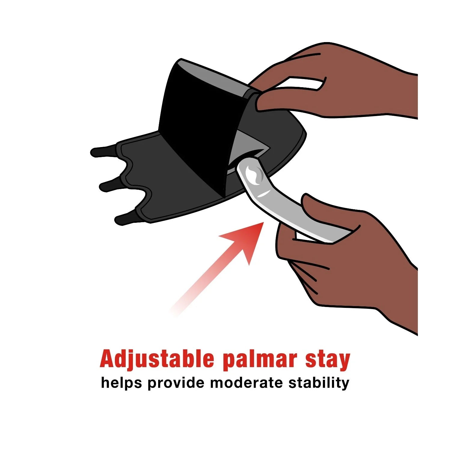 Splint Wrist Brace, Reversible, Adjustable, One Size