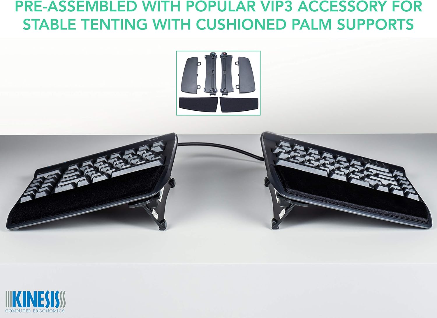 KINESIS Freestyle2 Ergonomic Keyboard with VIP3 Lifters