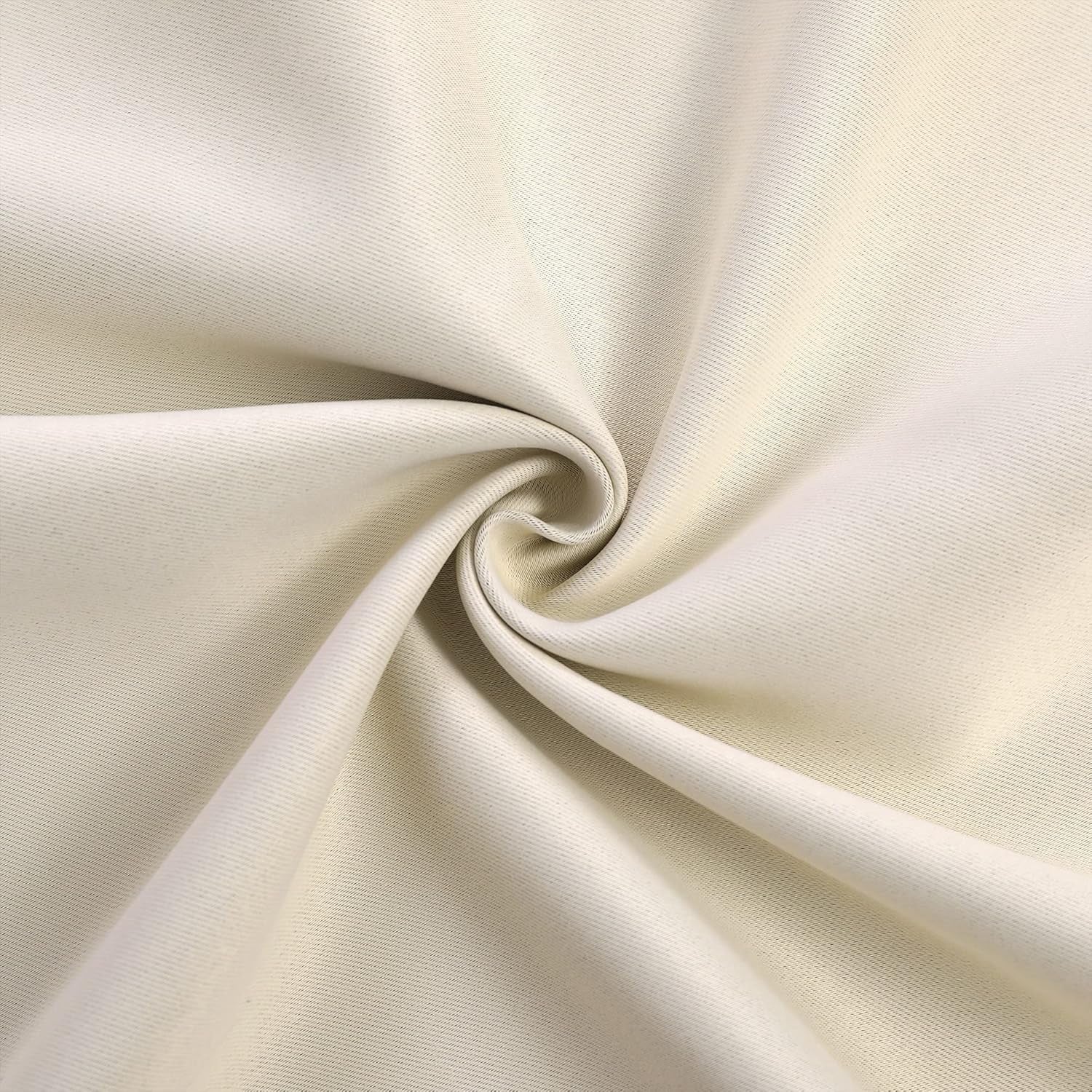 Cream Blackout Curtains for Bedroom Living Room Window, Black Out Thermal Curtains & Drapes, Grommet Solid Thermal Insulated Soundproof Curtains, 2 Panels 52X108