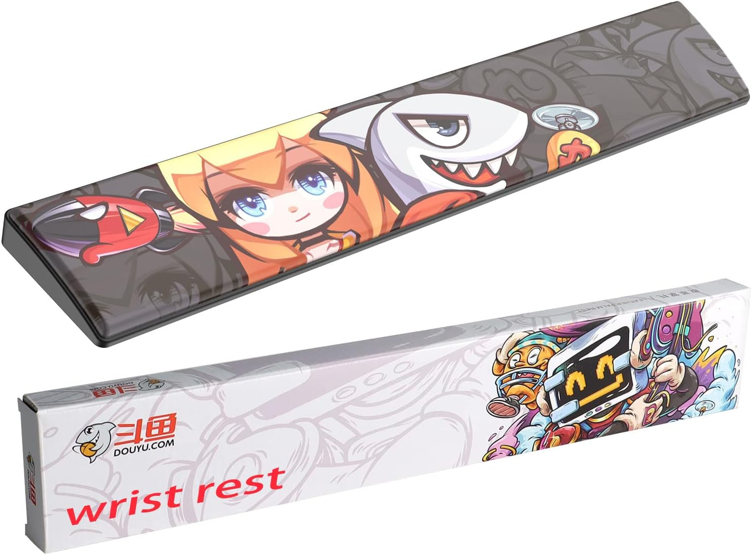 Keyboard Wrist Rest with Ergonomic Memory Foam & PU Wrist Support for Easy Typing & Pain Relief, Anti-Slip Rubber Base 80% 87Keystkl Size 14.09 X 2.75 In, 0.59 Inch (15Mm) Height