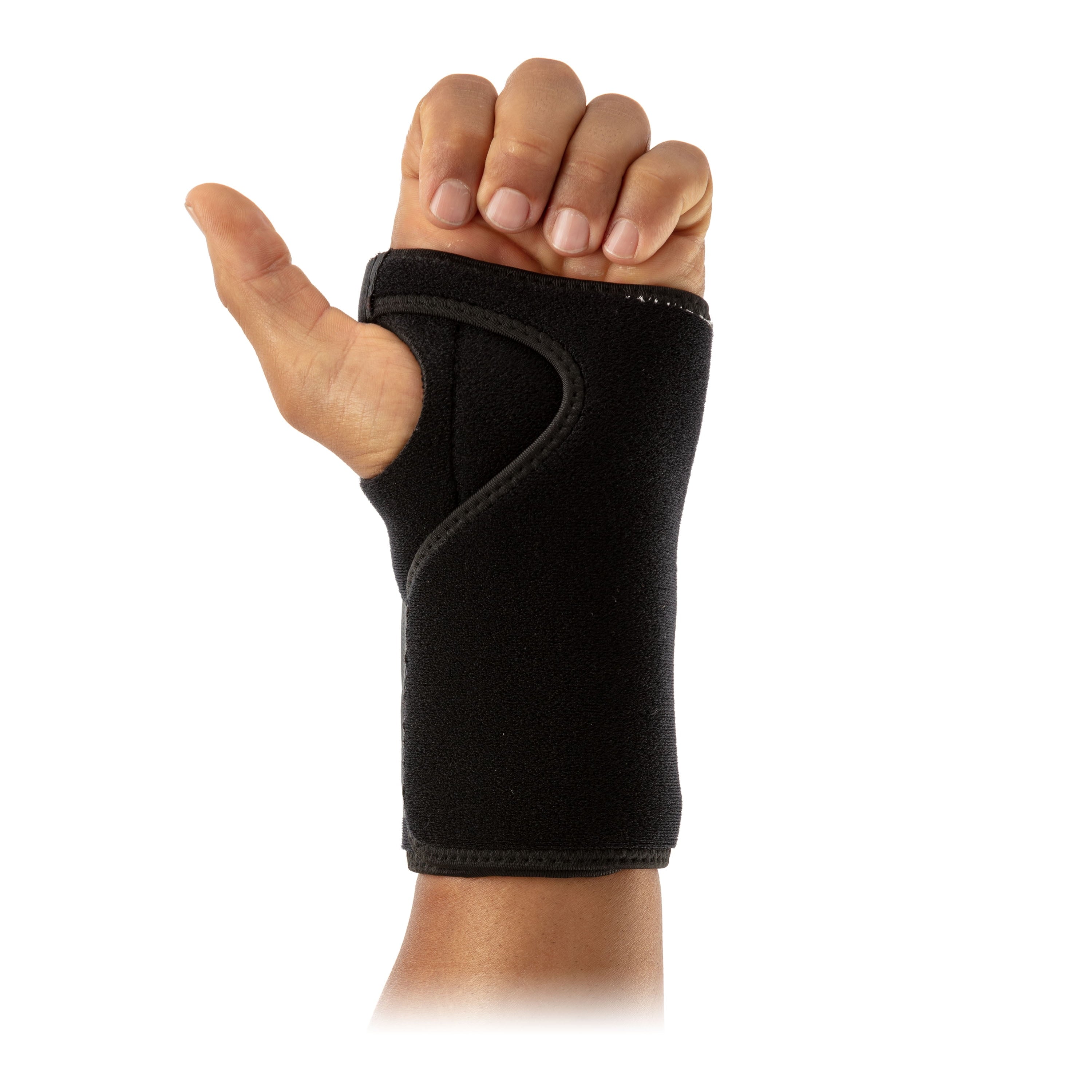 Sport Wrist Brace, Black, Adjustable, One Size Fits Most
