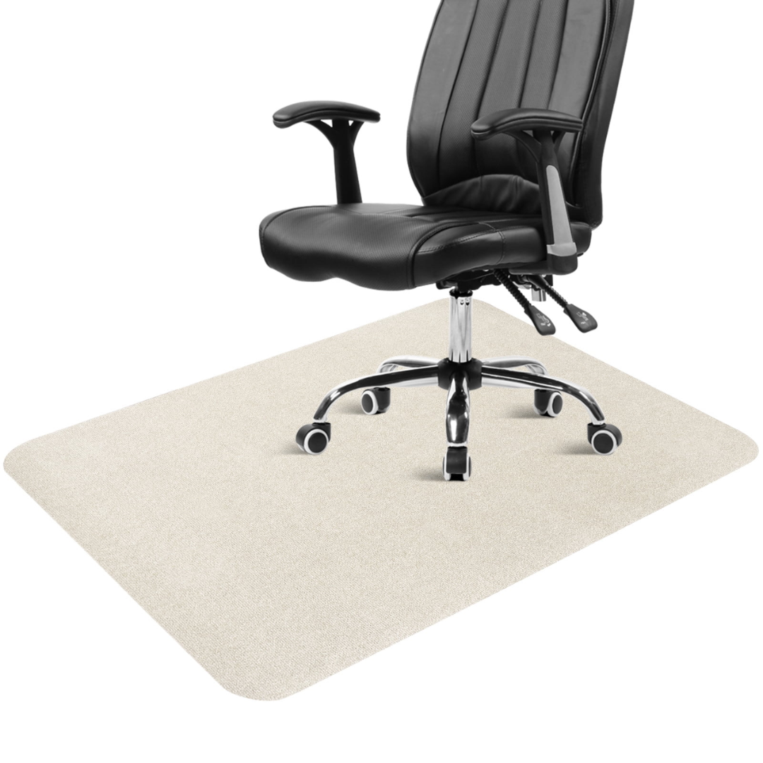 ANMINY 36" x 48" Office Chair Mat for Hardwood Floor - Non-Slip Desk Chair Protector for Home Office, Living Room & Study (Beige)