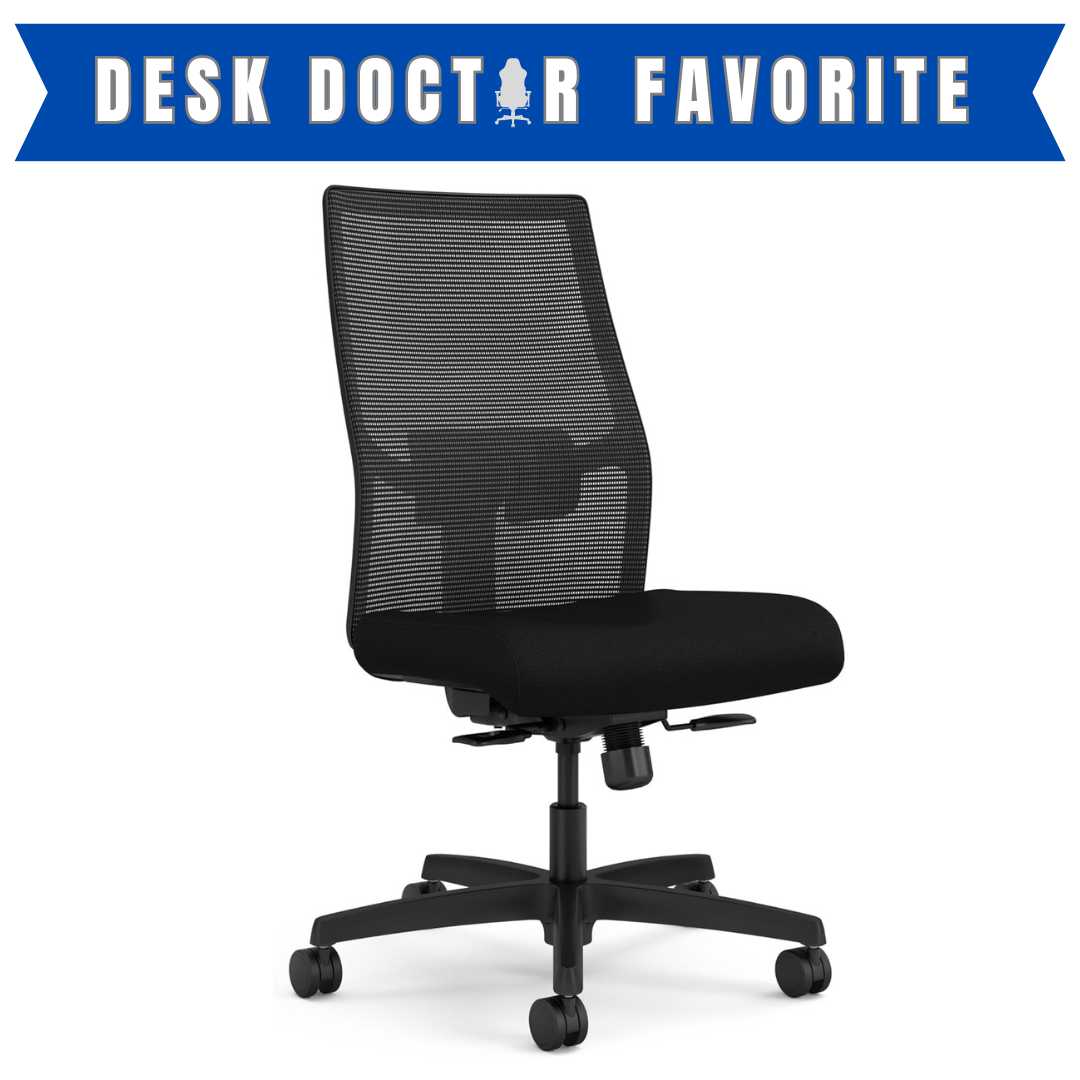 HON Ignition 2.0 Fabric Office Chair, Upholstered, Adjustable Arms, Advanced Synchro-Tilt Recline Executive Ergonomic Office Chair