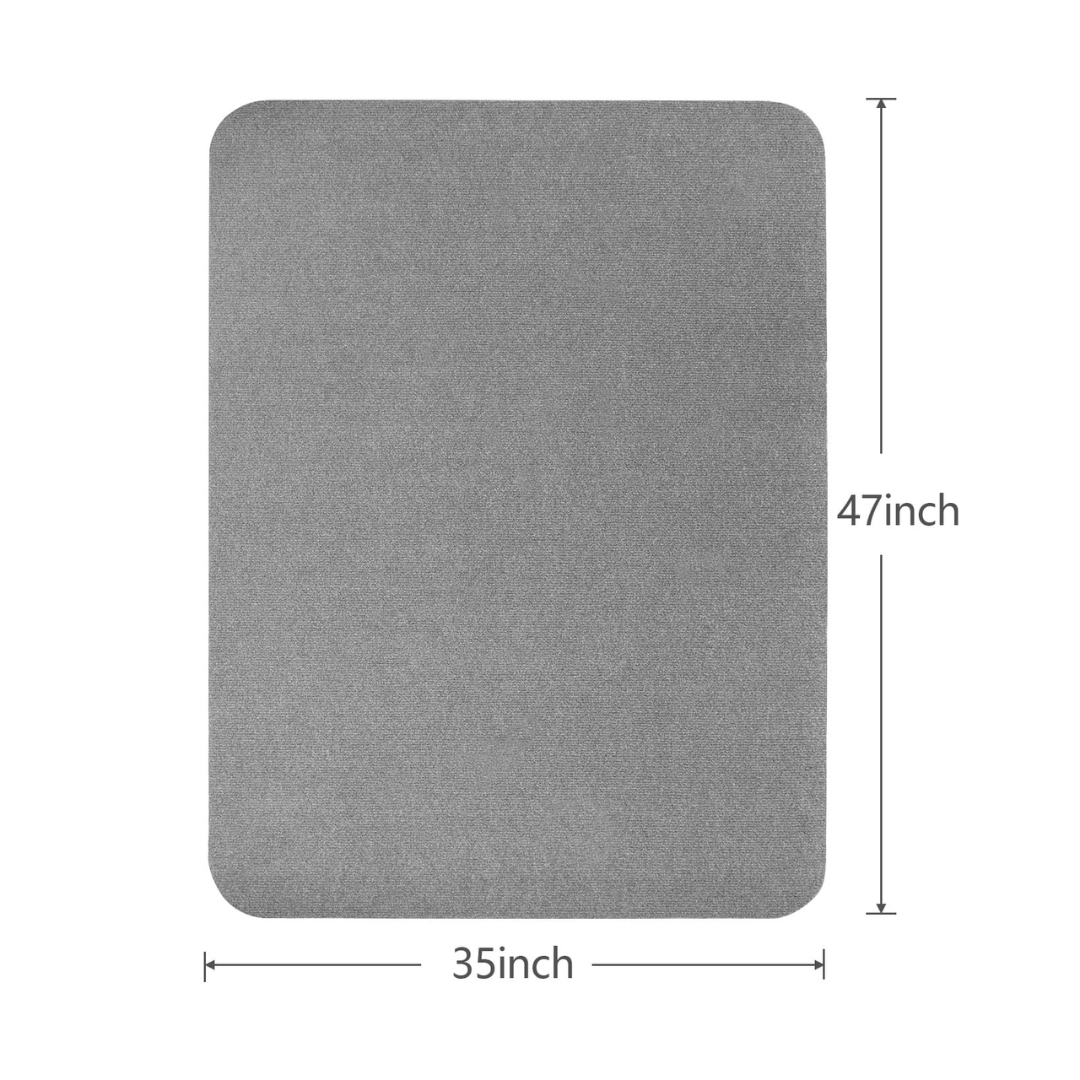 ANMINY 36" x 48" Office Chair Mat for Hardwood Floor - Non-Slip Desk Chair Protector for Home Office, Living Room & Study (Gray)