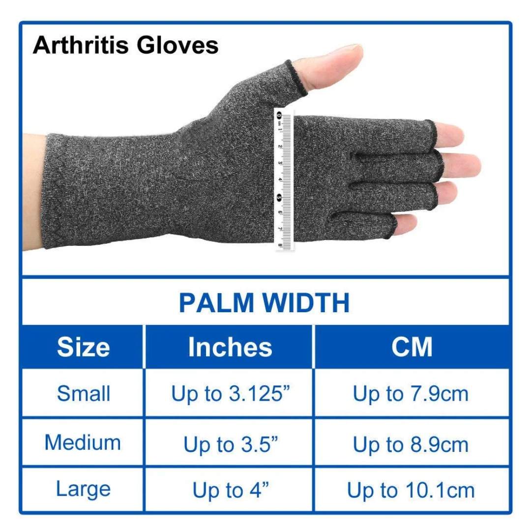 Sherry Arthritis Glove Compression Joint Finger Pain Relief Hand Wrist Support Bracket (L Size)
