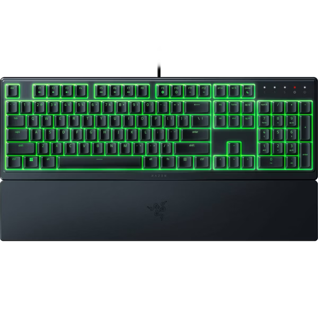 Razer Ornata V3 X Low Profile Gaming Keyboard for PC: Ergonomic USB-A Membrane Keypad