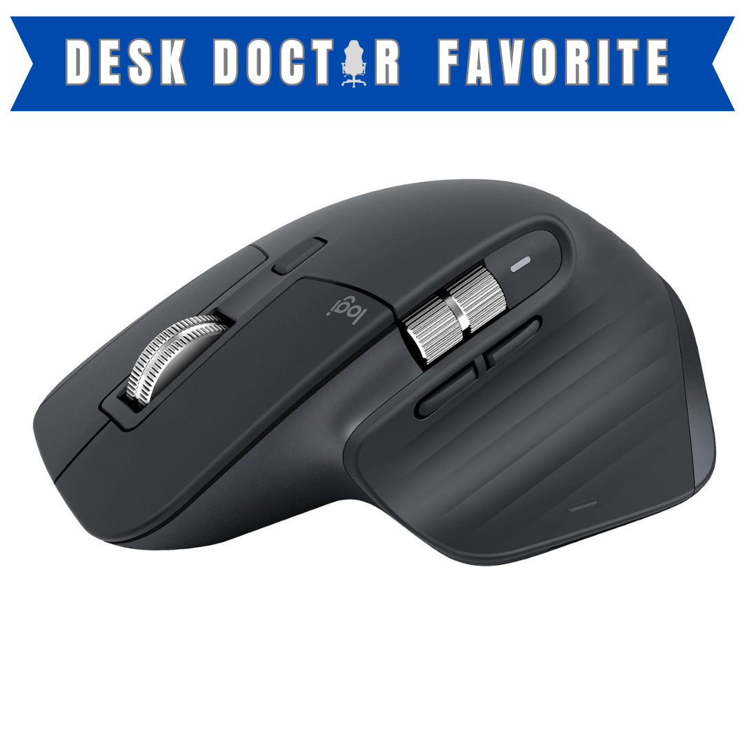 Logitech MX Master 3S Bluetooth Edition Wireless Mouse, No USB Receiver - Ultra-Fast Scrolling, Ergo, 8K DPI, Track on Glass, Quiet Clicks, Works with Apple Mac, Windows PC, Linux, Chrome