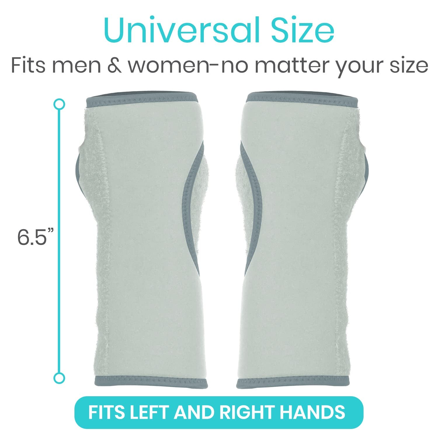 Night Wrist Splint Brace - Left, Right Hand Sleep Support Wrap - Breathable & Lightweight Cushion Compression Arm Stabilizer for Carpal Tunnel, Men, Women, Kids, Tendonitis, Sports Pain