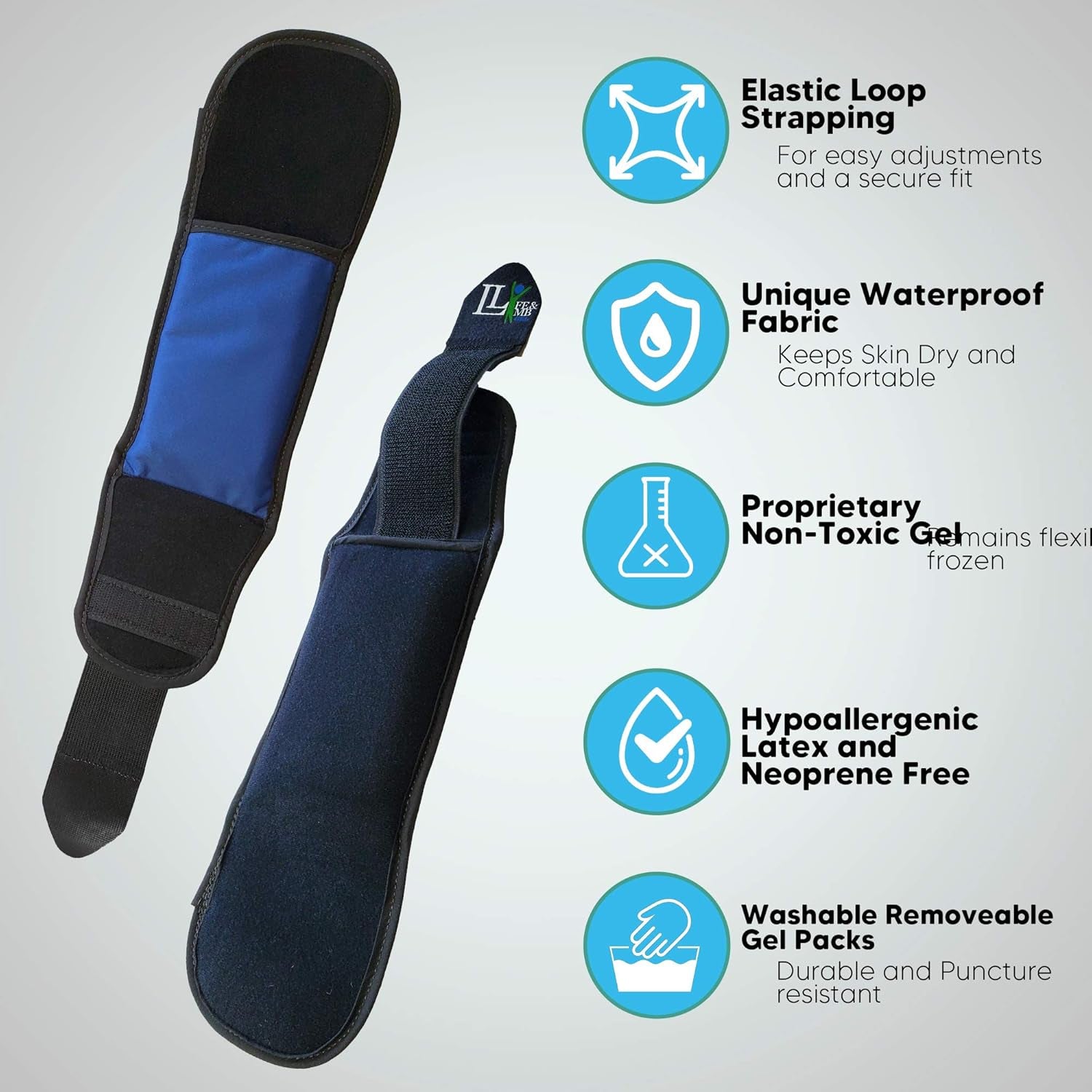 3" X 5" Extra Small Mini Hot and Cold Therapy Compress Gel Wrap Plantar Fasciitis