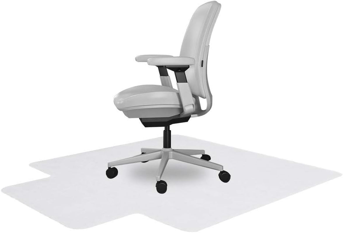 Office Desk Chair Mat with Lip - for Low Pile Carpet (With Grippers) Clear, 36 Inches X 48 Inches, Made in the USA