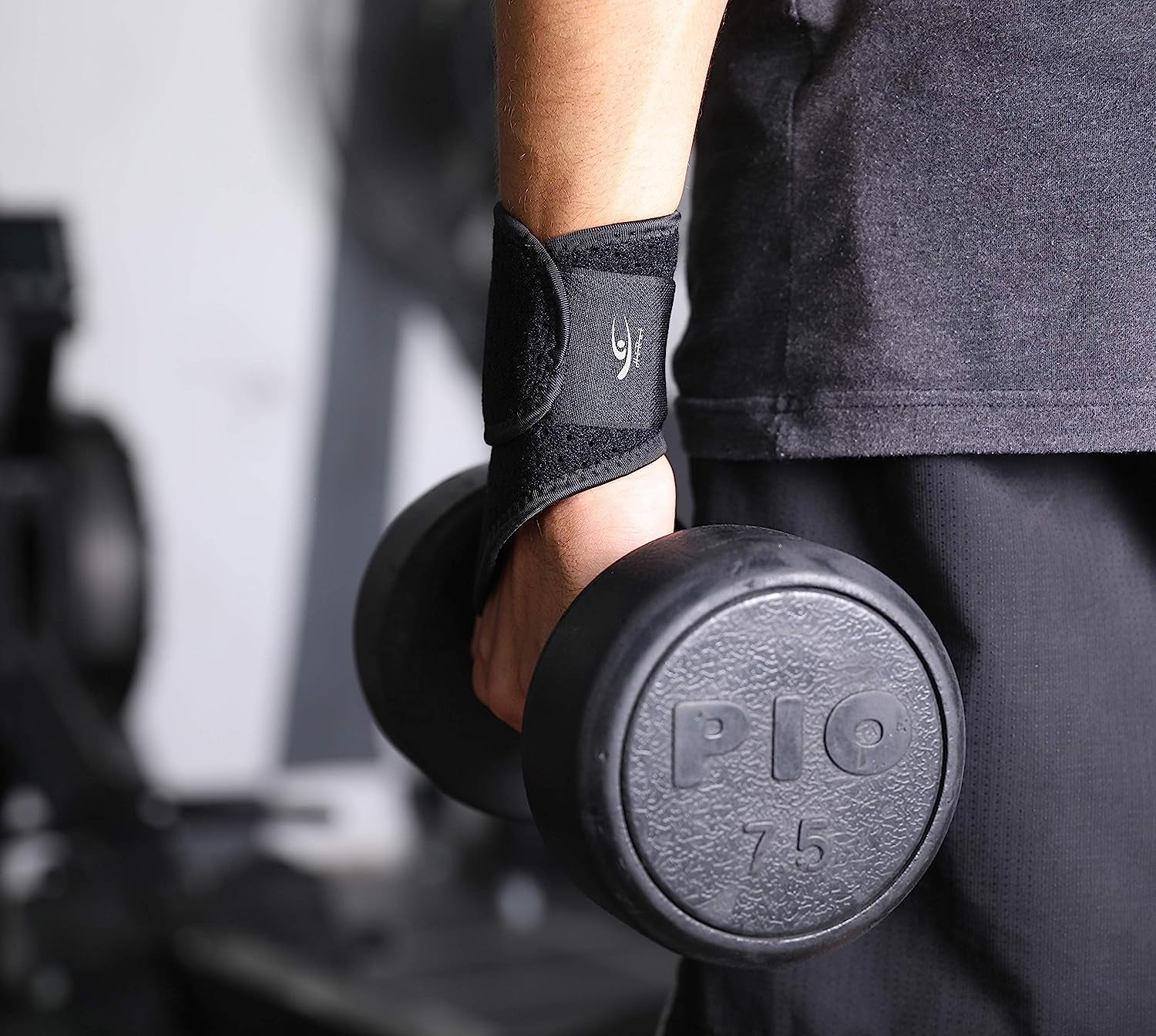 2 Pack Wrist Compression Strap and Wrist Brace Sport Wrist Support for Fitness, Weightlifting, Tendonitis, Carpal Tunnel Arthritis, Pain Relief-Wear Anywhere-Adjustable (Black)