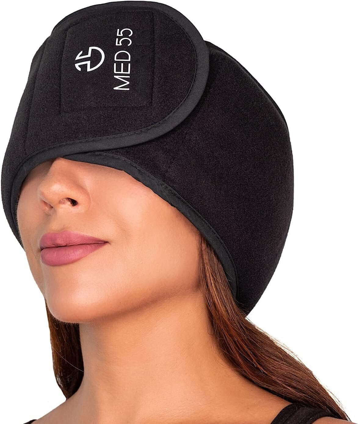 Headache & Migraine Relief Wrap Hat, Hot/Cold Gel Compress for Tension & Stress.