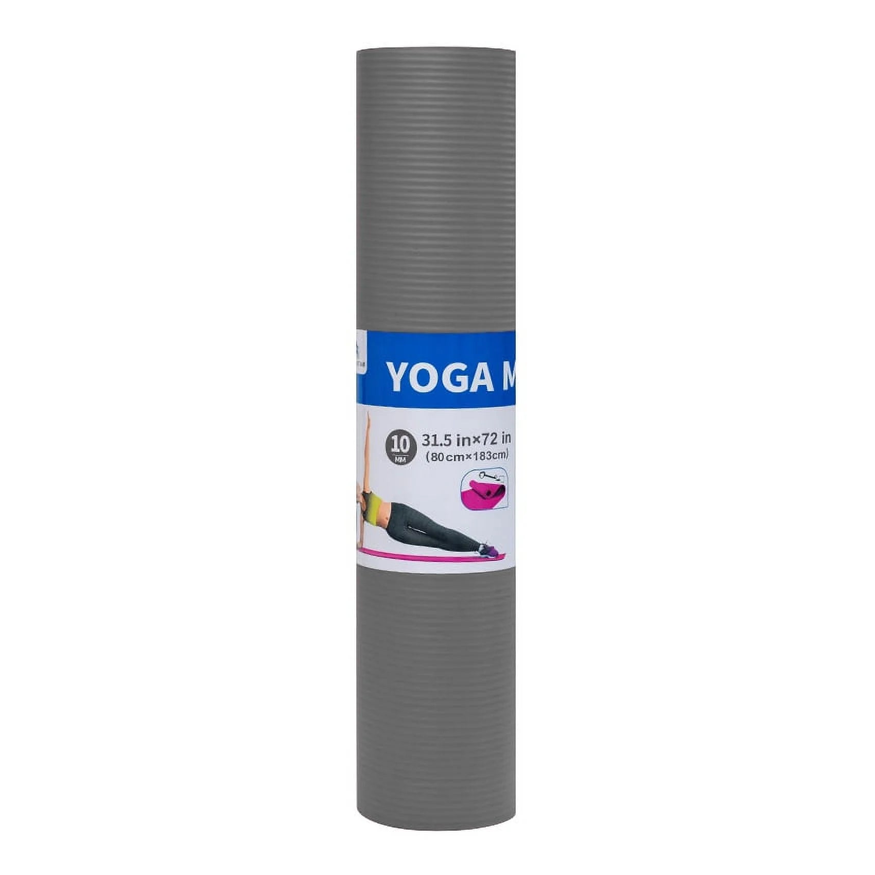 Extra Thick Yoga Mat 31.5"X72"X0.39" Thickness 9Mm -Eco Friendly Material- with High Density Anti-Tear Exercise Bolster