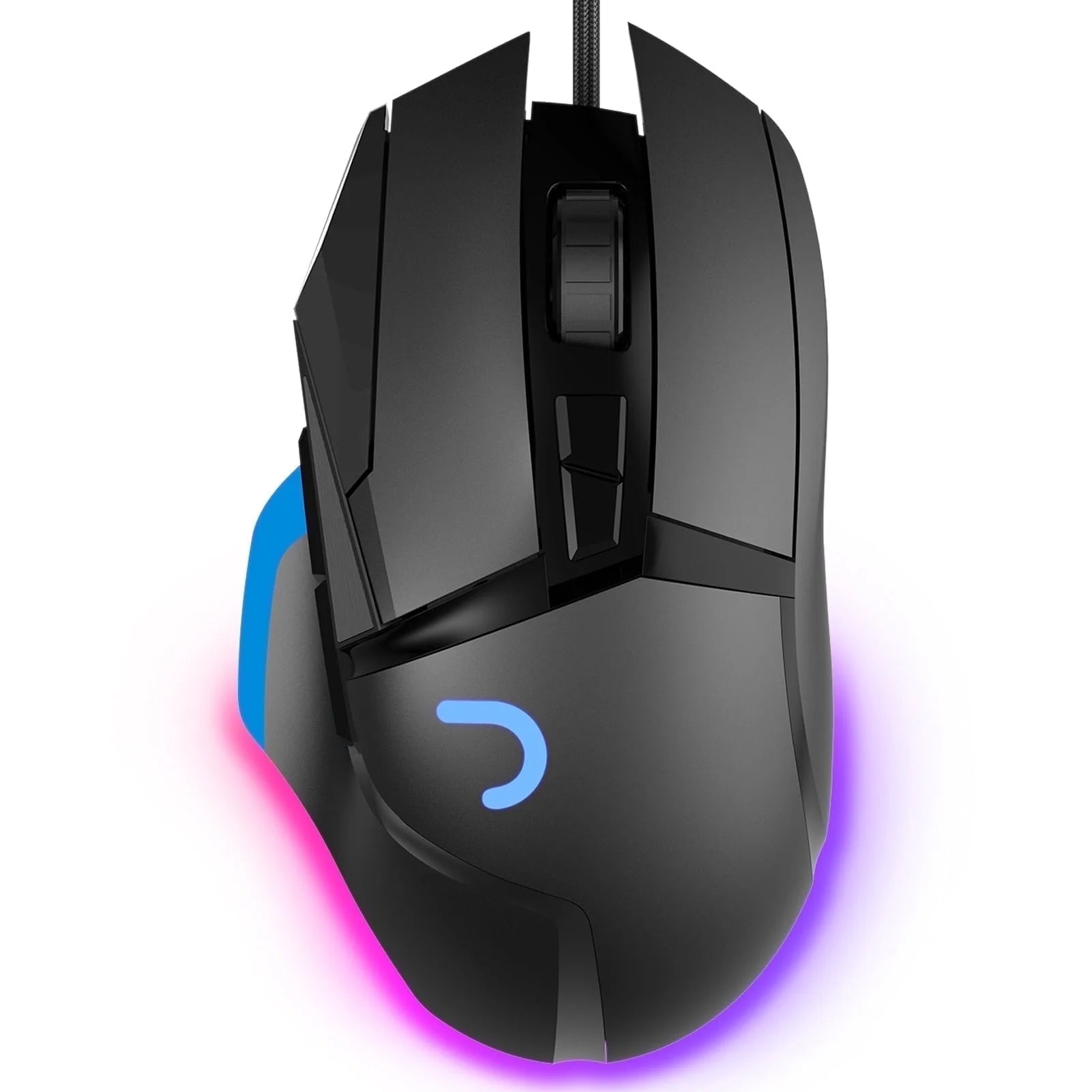 Gaming Mouse, Wired Optical Gaming Mouse, 16000 DPI, 8 Programmable Buttons, RGB Lighting, Black