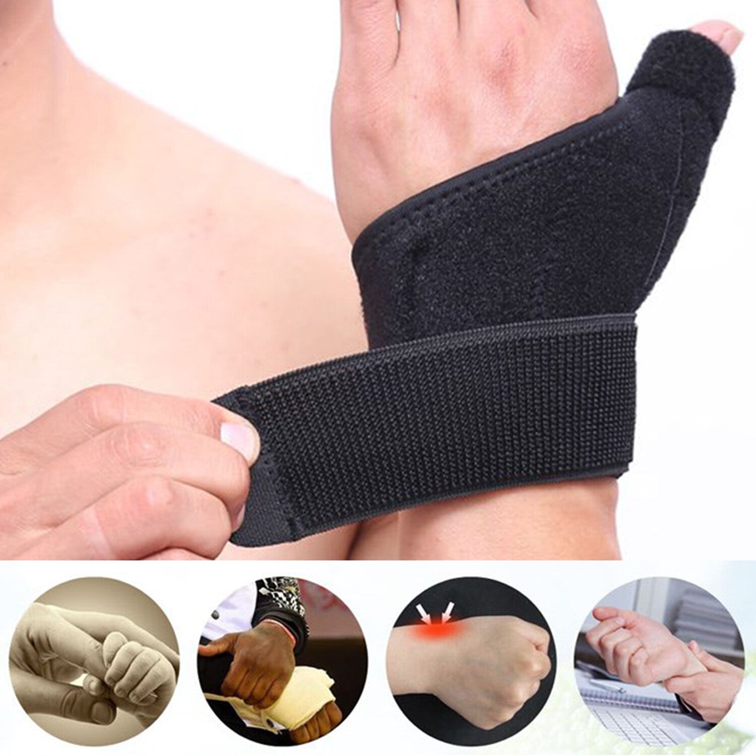 Thumb Splint Support and Hand Wrist Stabiliser Spica Brace Arthritis Pain Relief