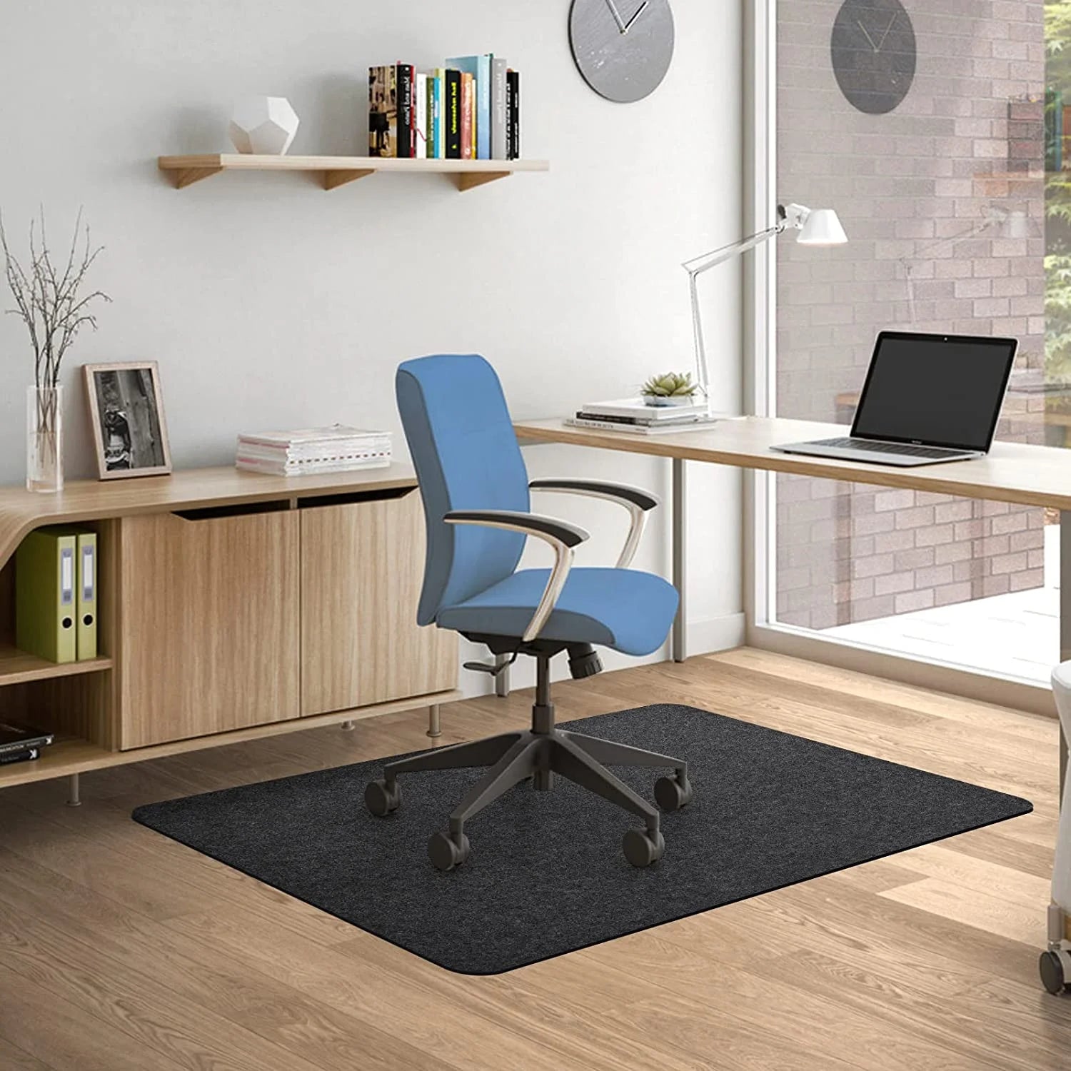 Chair Mat for Hardwood Floor,55" X 35"Office Chair Mats,Floor Protector for Desk Chair,Dark Grey