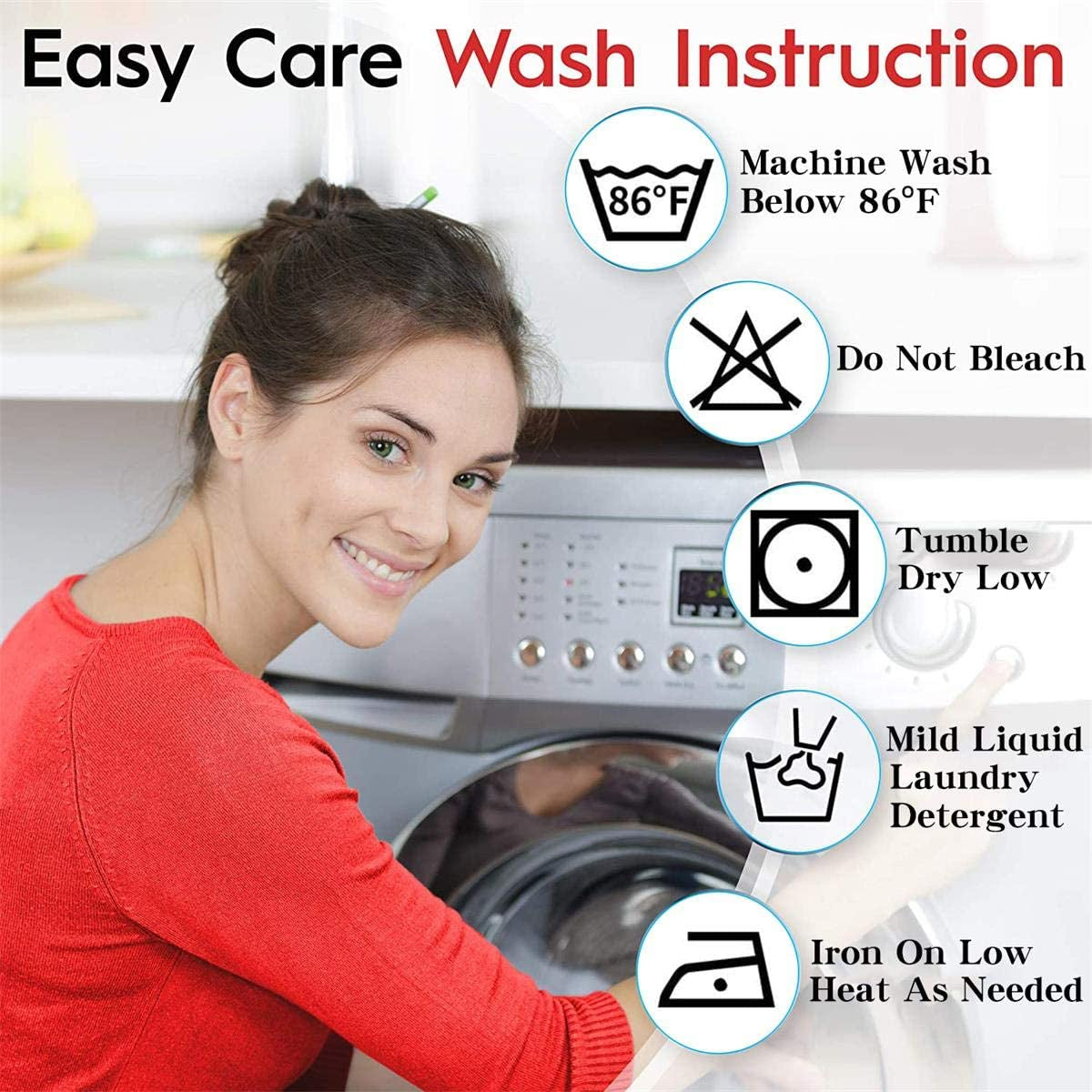 100% Blackout Curtains for Bedroom Living Room 84 Inches Long White Room Darkening Window Grommet Thermal Lined Insulated Light Blocking Noise Reducing 2 Panels Set