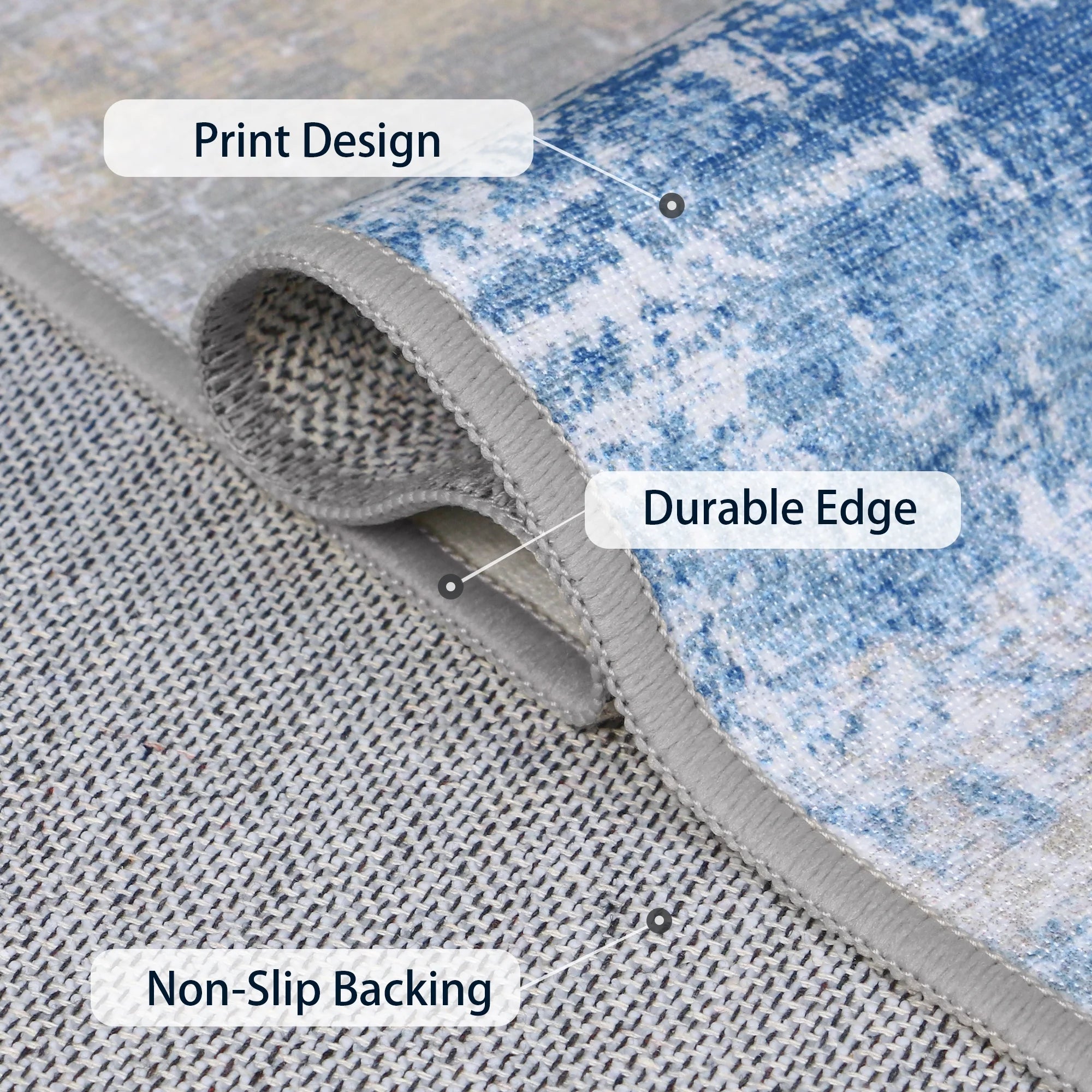 48"X 60" Protective Flooring Office Chair Mat for Hardwood Floor and Tile Floor, Heavy Duty Desk Chair Mat for Carpets, anti Slip Office Floor Mats for Rolling Chairs, Low Pile under Desk Rug