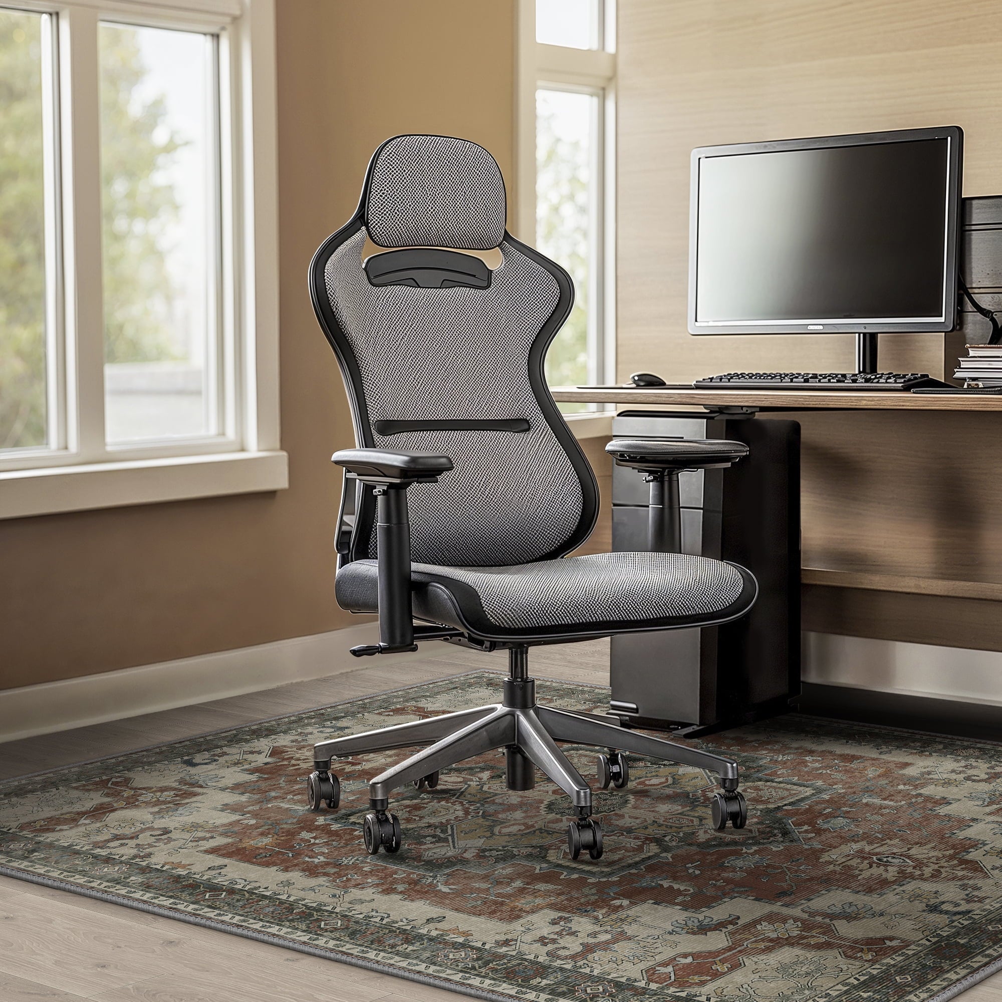 48"X 60" Protective Flooring Office Chair Mat for Hardwood Floor and Tile Floor, Heavy Duty Desk Chair Mat for Carpets, anti Slip Office Floor Mats for Rolling Chairs, Low Pile under Desk Rug