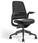 Steelcase Series 1 Office Chair - Ergonomic Work Chair with Wheels for Carpet - Helps Support Productivity - Weight-Activated Controls, Back Supports & Arm Support - Easy Assembly