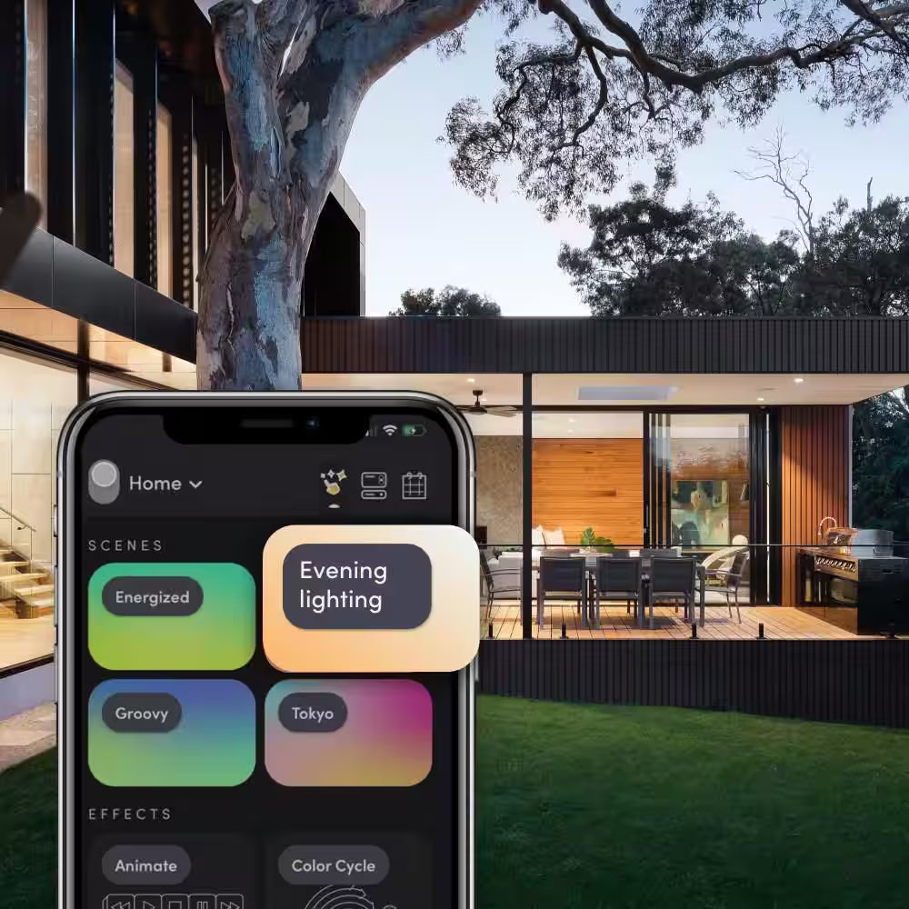 150-Watt Equivalent PAR38 Multi-Color 9000K Wi-Fi LED Light Bulb Works W/Alexa/Hey Google/Homekit Tunable White (4-Pack)