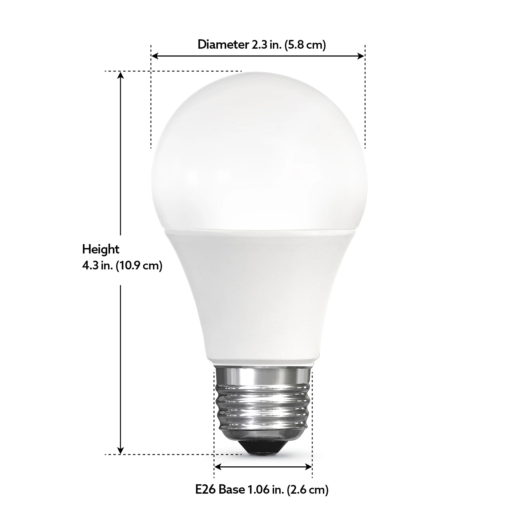 Smart LED 9 Watt (60 Watt Equiv) Color Select White Light Bulb, A19, E26, Dim 3 Pack