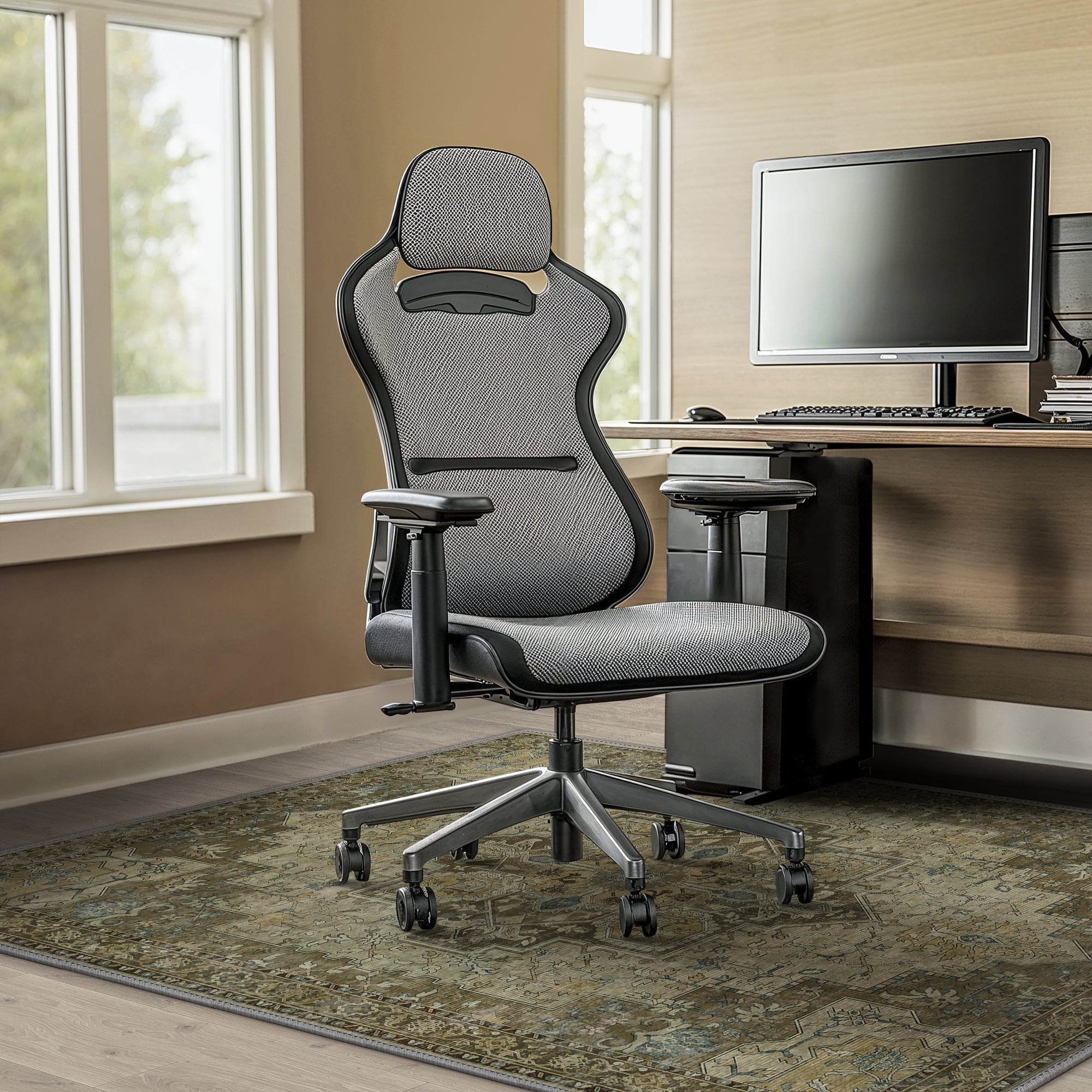 48"X 60" Protective Flooring Office Chair Mat for Hardwood Floor and Tile Floor, Heavy Duty Desk Chair Mat for Carpets, anti Slip Office Floor Mats for Rolling Chairs, Low Pile under Desk Rug