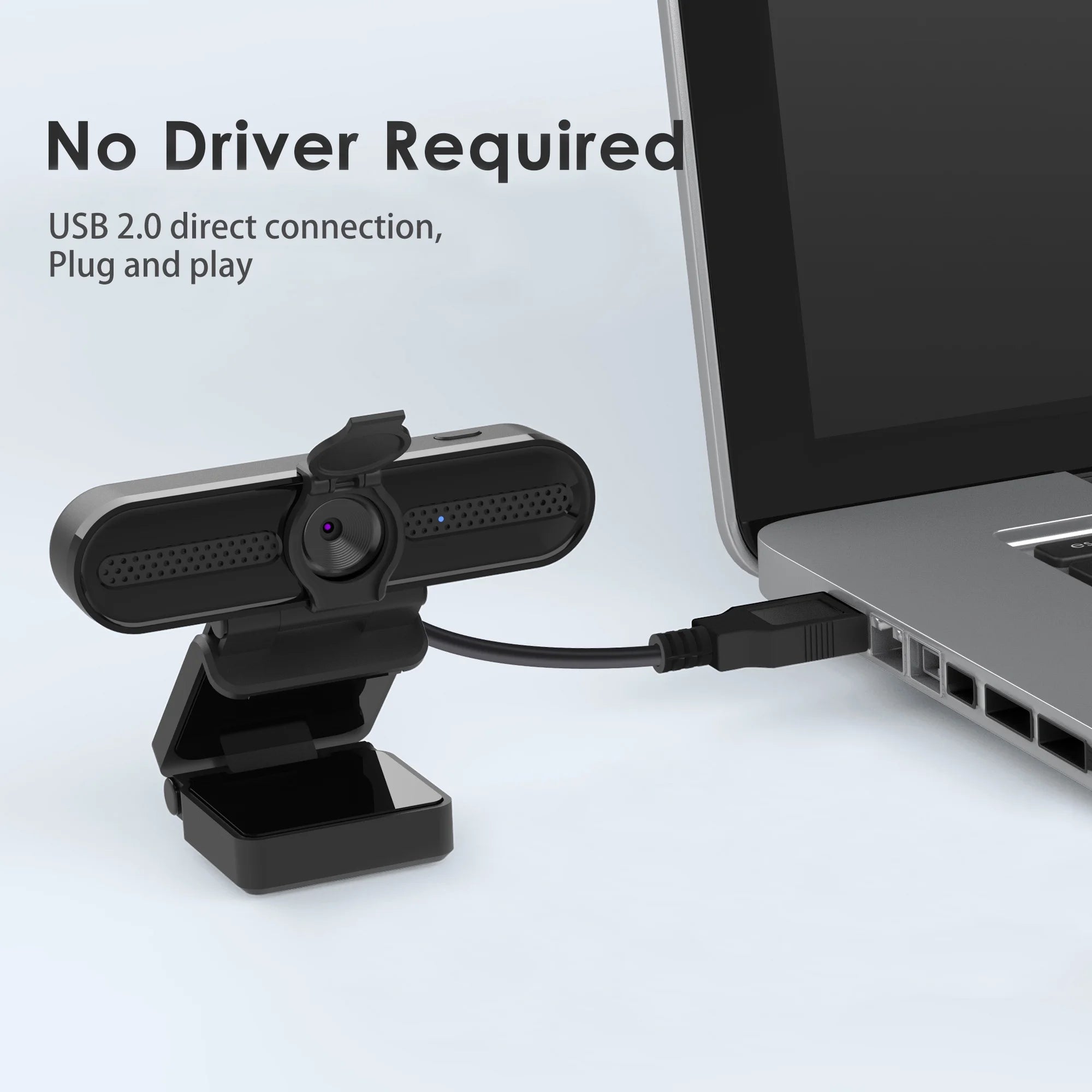 2K/1080P Webcam with 2 Microphones for Laptop Conference Streaming PC USB Web Cam Autofocus