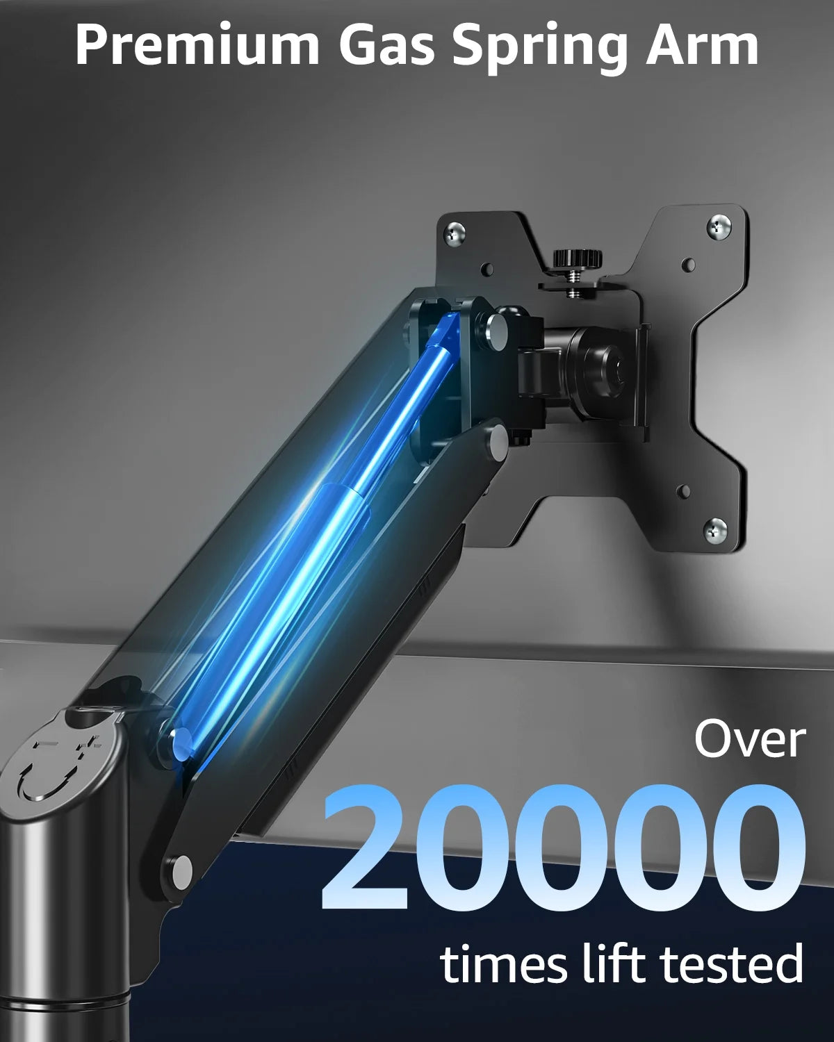 Single Monitor Arm for 13-32Inch, Full-Motion Monitor Mount, Height Adjustable Monitor Stand for Desk, Holds Max 22Lbs