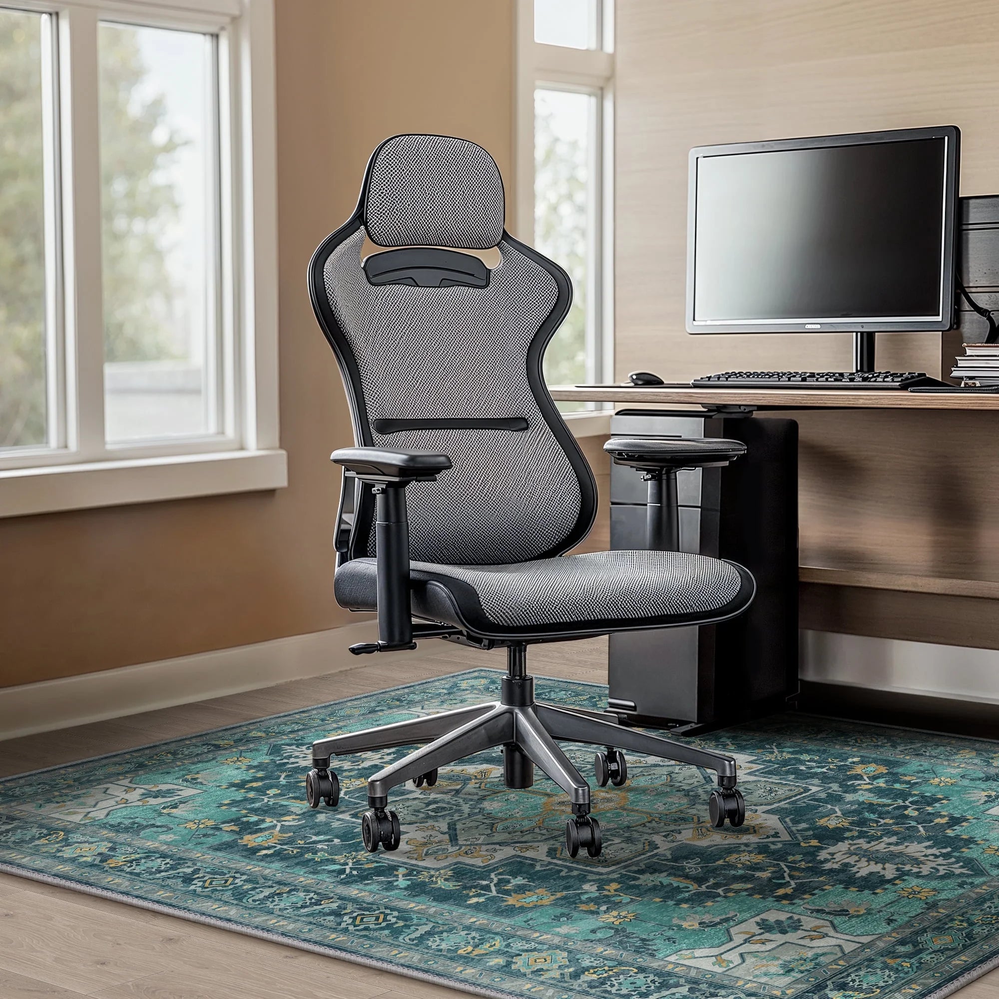 36"X 48" Protective Flooring Office Chair Mat for Hardwood Floor and Tile Floor, Heavy Duty Desk Chair Mat for Carpets, anti Slip Office Floor Mats for Rolling Chairs, Low Pile under Desk Rug