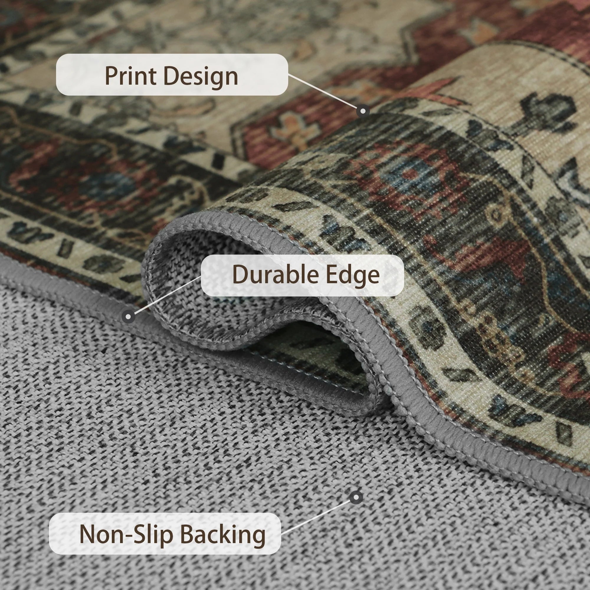 48"X 60" Protective Flooring Office Chair Mat for Hardwood Floor and Tile Floor, Heavy Duty Desk Chair Mat for Carpets, anti Slip Office Floor Mats for Rolling Chairs, Low Pile under Desk Rug