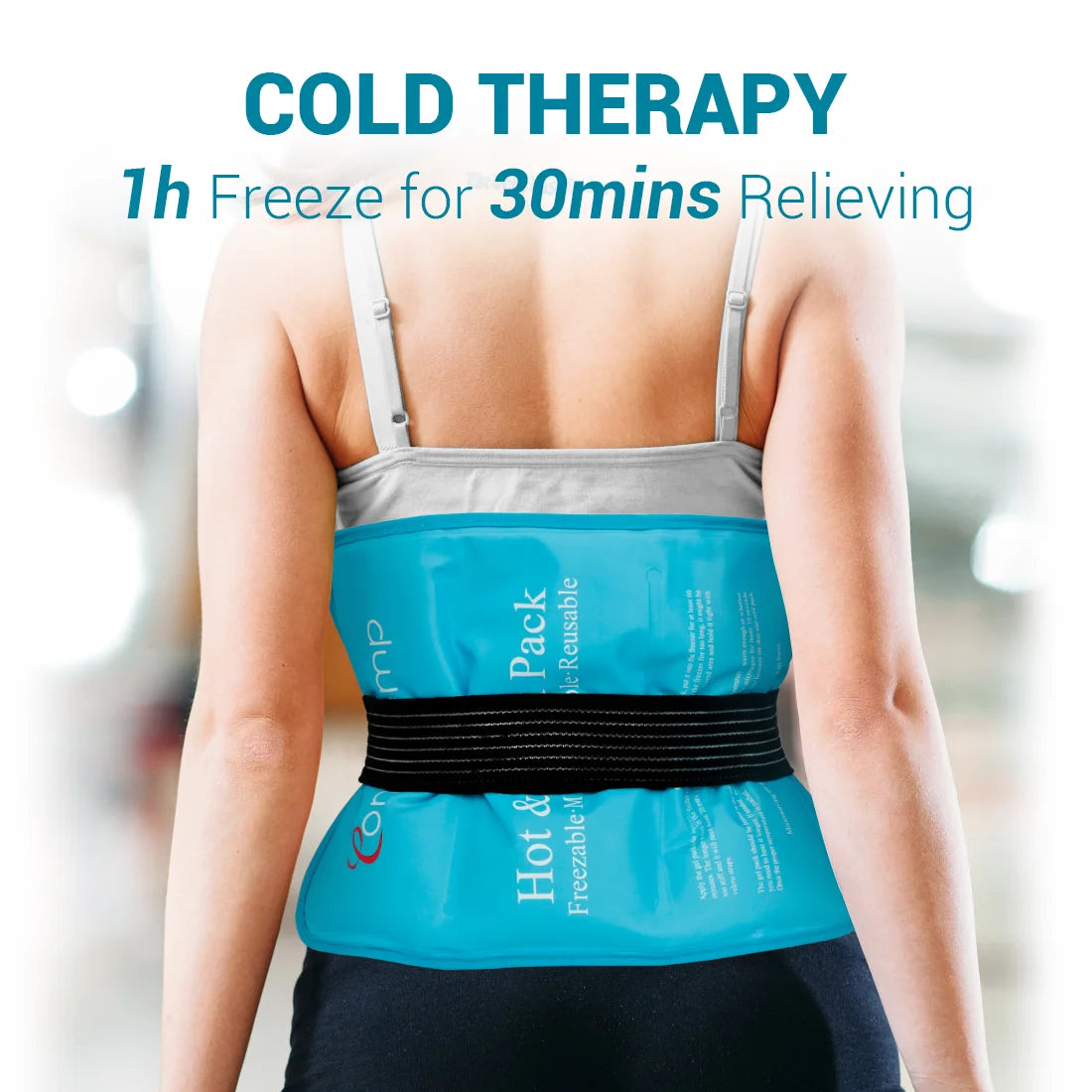 Large Ice Packs for Injuries,  Reusable Hot Cold Pack Wrap for Back, Knee, Shoulder