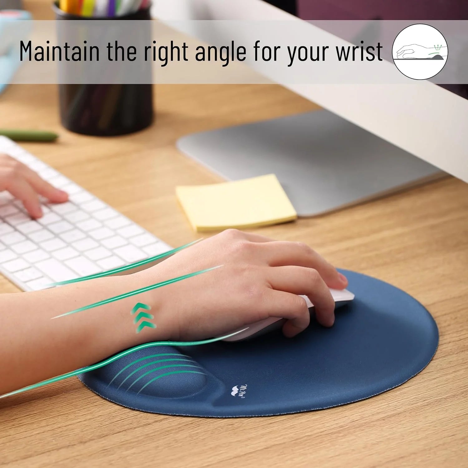 '- Mouse Pad with Wrist Support, Ergonomic Mouse Pad with Wrist Support, Mouse Pad Wrist Support