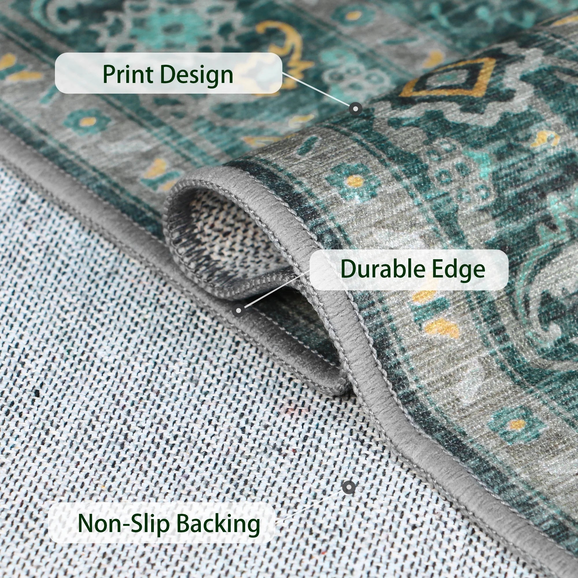 48"X 60" Protective Flooring Office Chair Mat for Hardwood Floor and Tile Floor, Heavy Duty Desk Chair Mat for Carpets, anti Slip Office Floor Mats for Rolling Chairs, Low Pile under Desk Rug