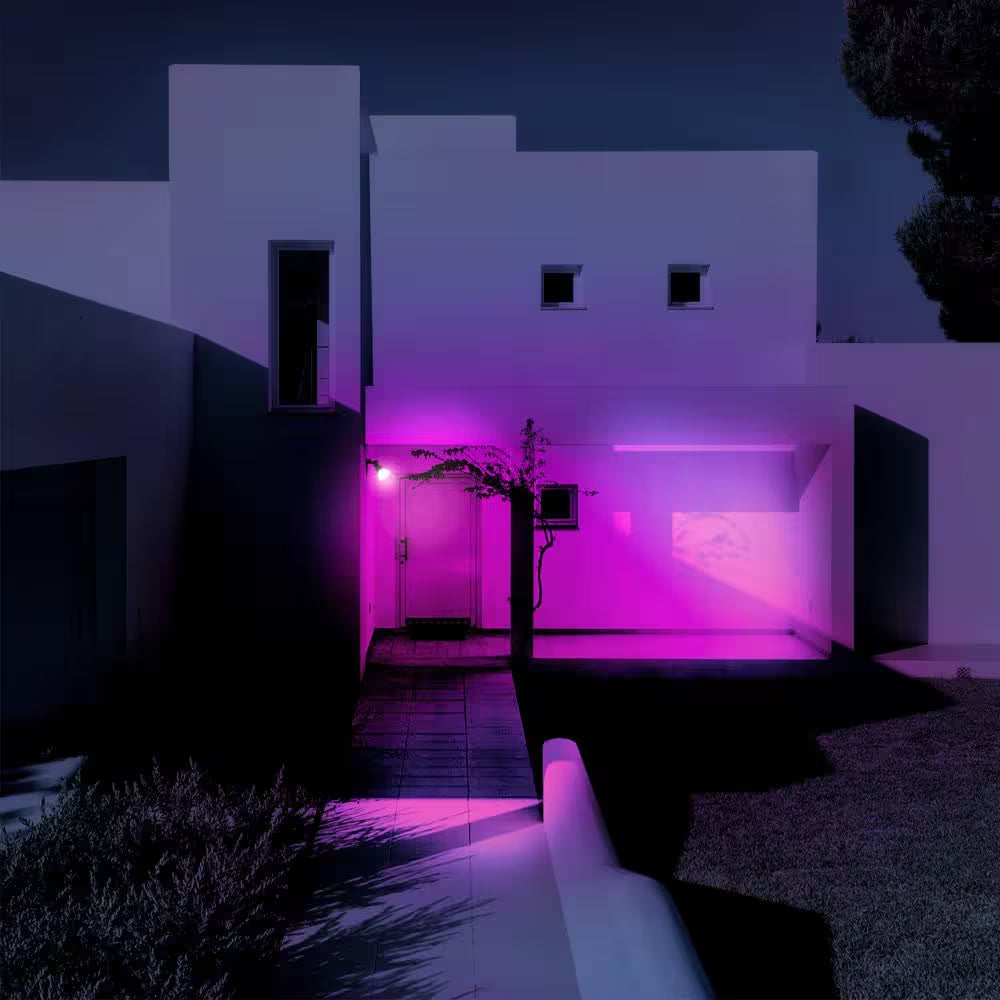 150-Watt Equivalent PAR38 Multi-Color 9000K Wi-Fi LED Light Bulb Works W/Alexa/Hey Google/Homekit Tunable White (1-Pack)