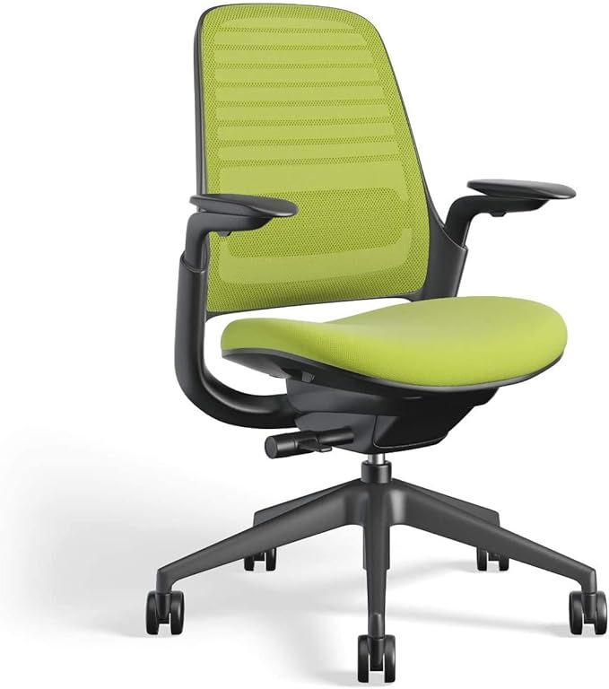 Steelcase Series 1 Office Chair - Ergonomic Work Chair with Wheels for Carpet - Helps Support Productivity - Weight-Activated Controls, Back Supports & Arm Support - Easy Assembly