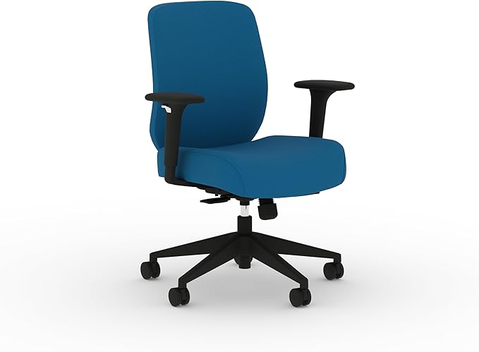 HON Altern Ergonomic Fabric Office Chair with Arms, Wheels, Foam Cushion Seat, Low Back Home Office Desk Chair Comfy, Height Adjustable Arms, Synchro-Tilt